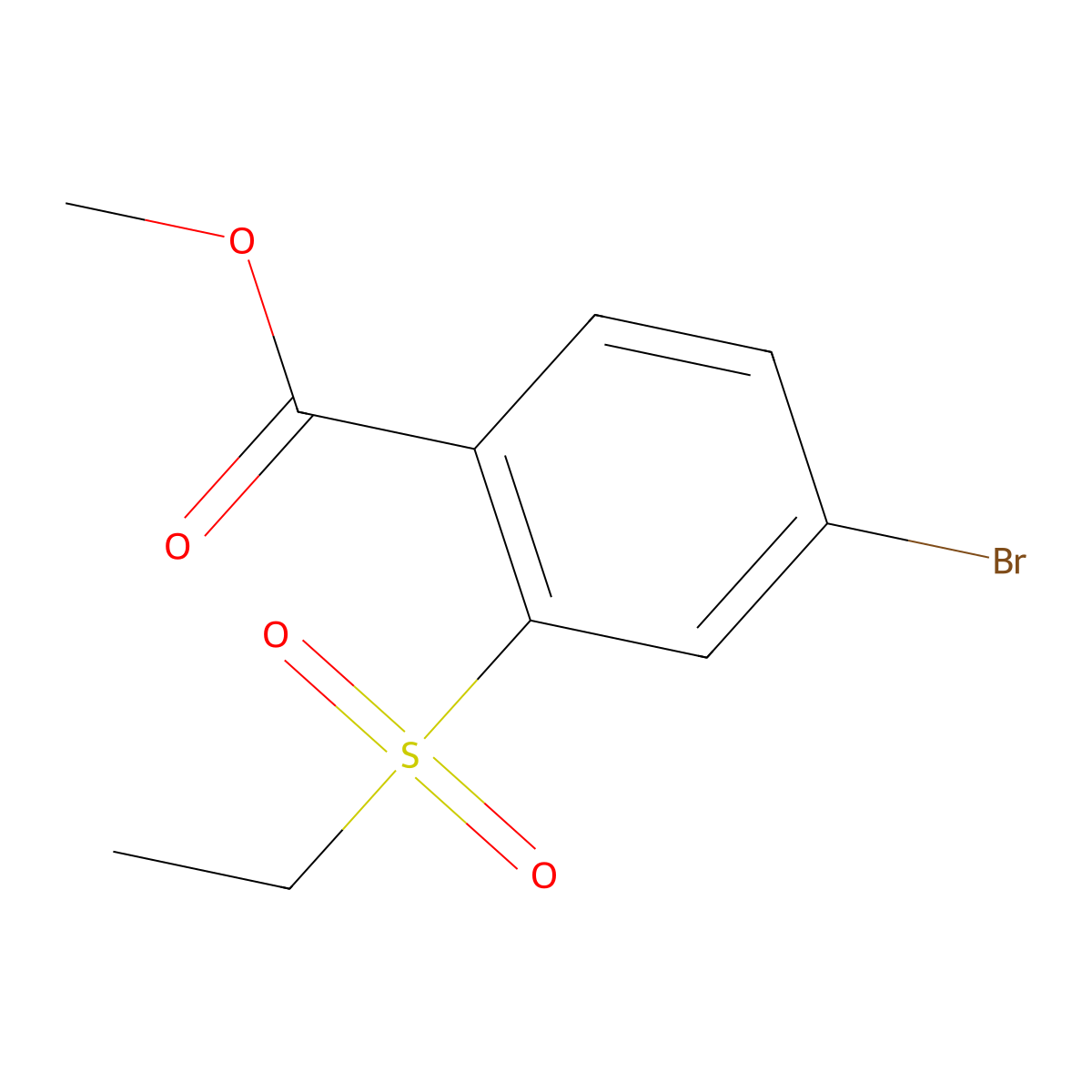 4-Bromo-2-ethanesulfonylbenzoic acid methyl ester molecular structure, CAS 1879052-59-1