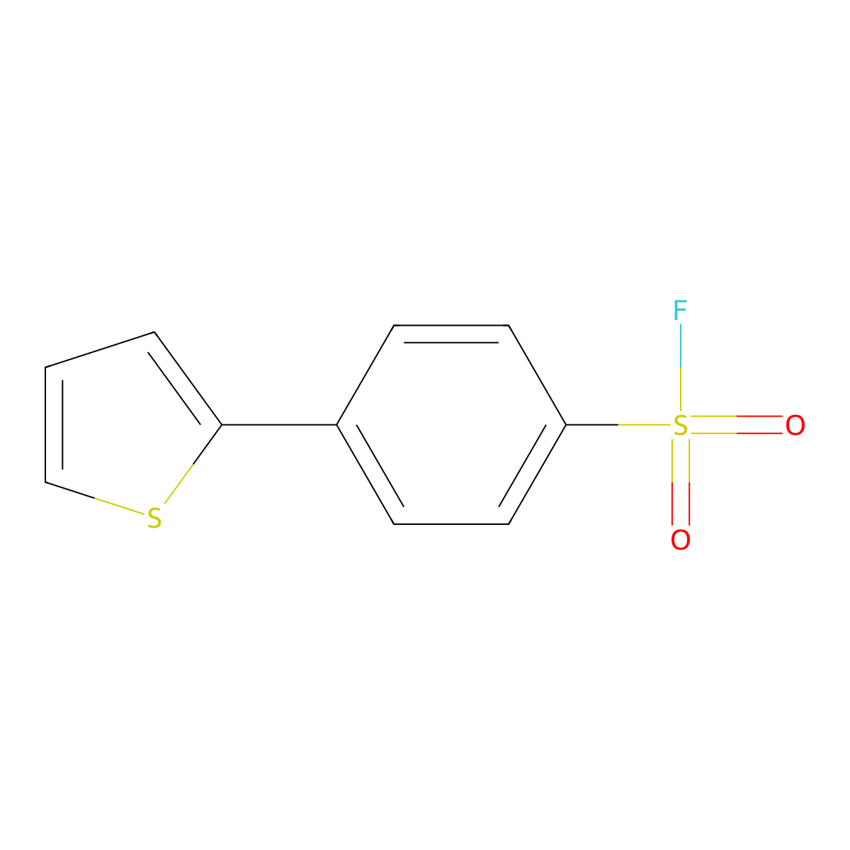 4-(Thiophen-2-yl)benzene-1-sulfonyl fluoride molecular structure, CAS 1879091-76-5