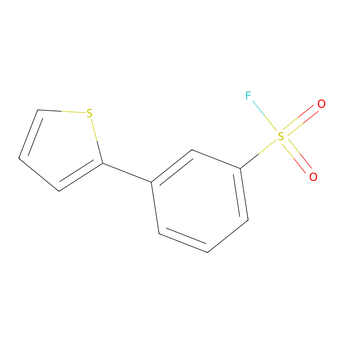 3-(Thiophen-2-yl)benzene-1-sulfonyl fluoride molecular structure, CAS 1879091-89-0