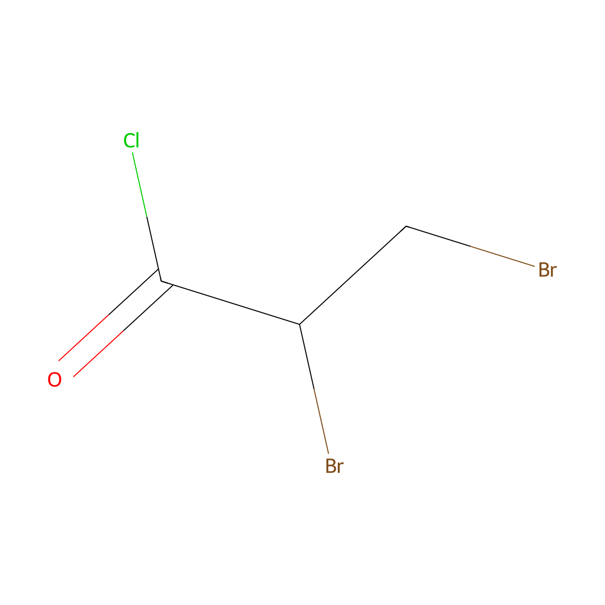 2,3-Dibromopropanoyl chloride molecular structure, CAS 18791-02-1