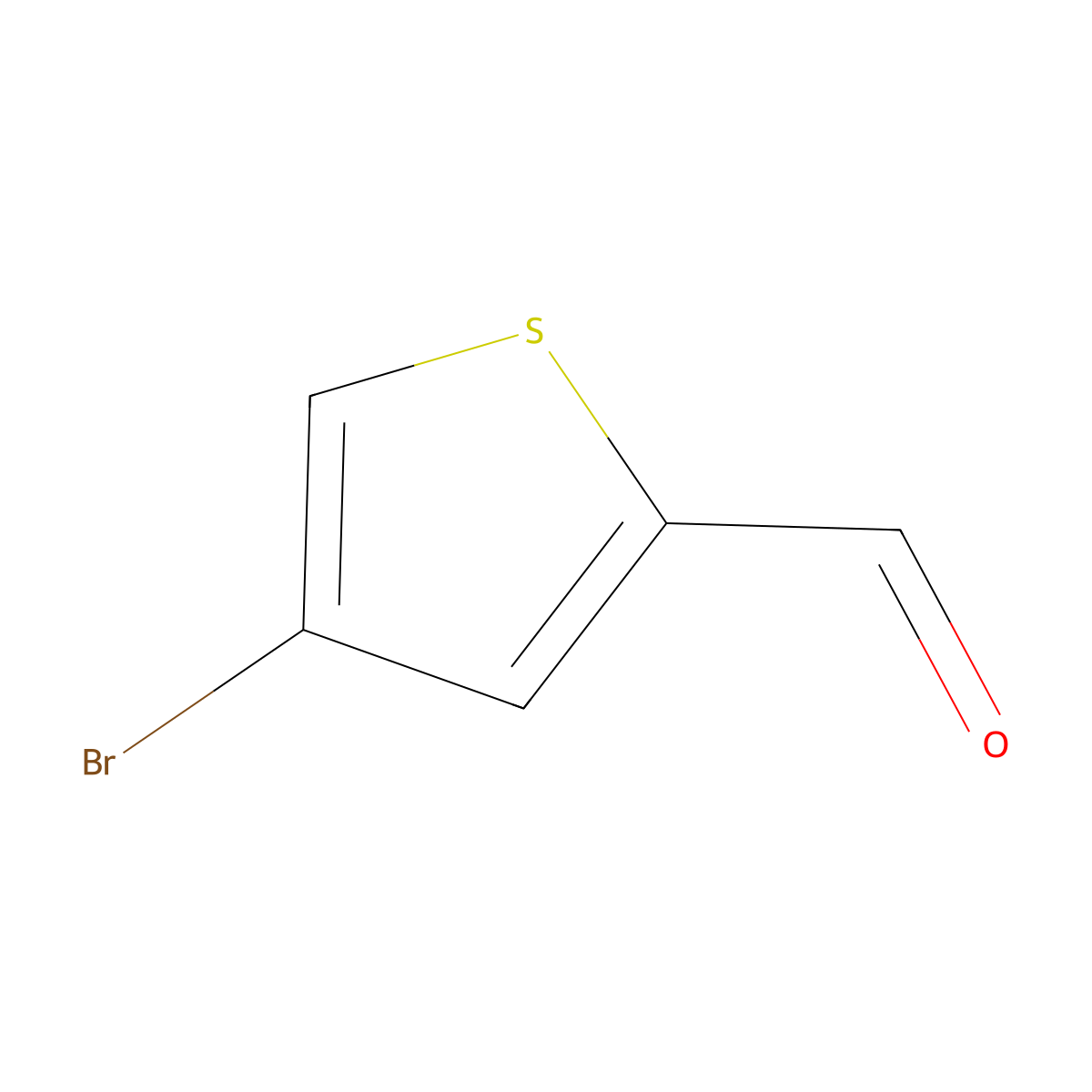 4-Bromothiophene-2-carbaldehyde molecular structure, CAS 18791-75-8