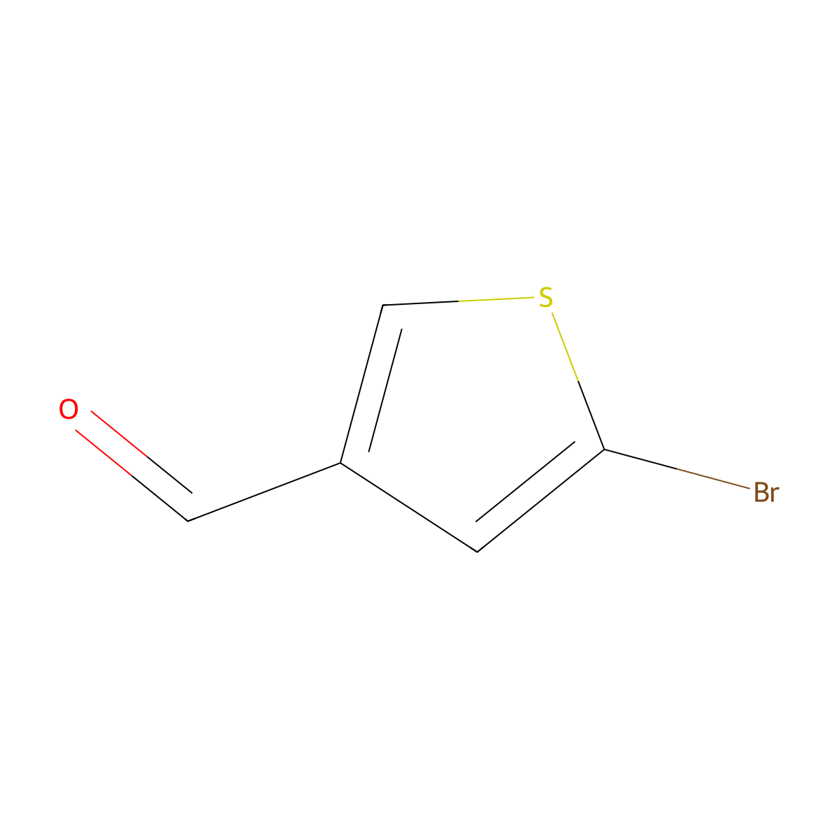 5-Bromothiophene-3-carbaldehyde molecular structure, CAS 18791-79-2
