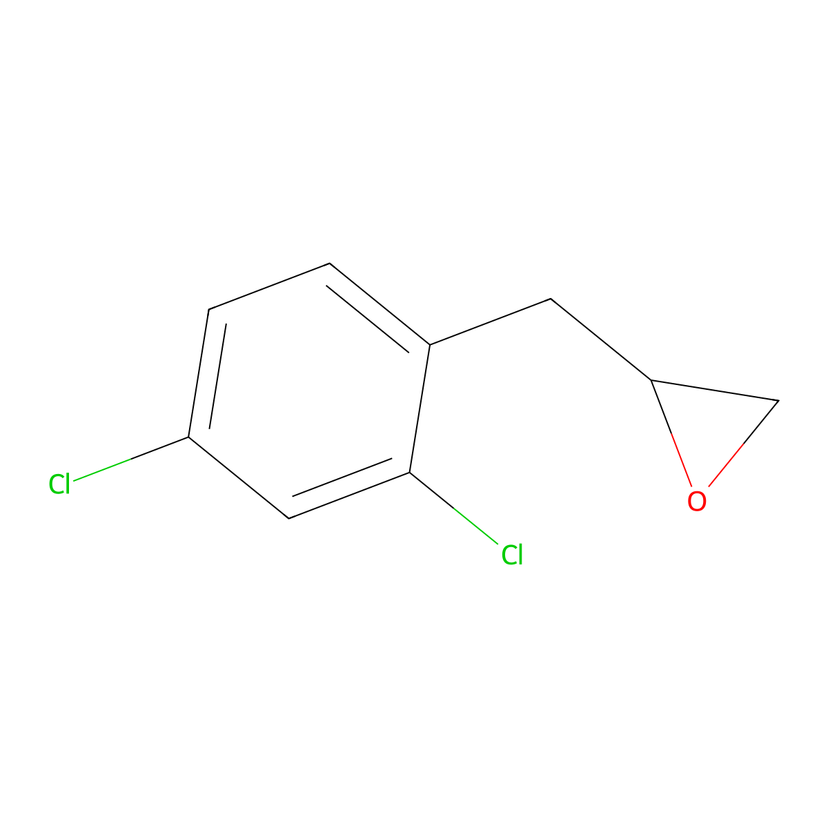 2-((2,4-Dichlorophenyl)methyl)oxirane molecular structure, CAS 1879281-48-7