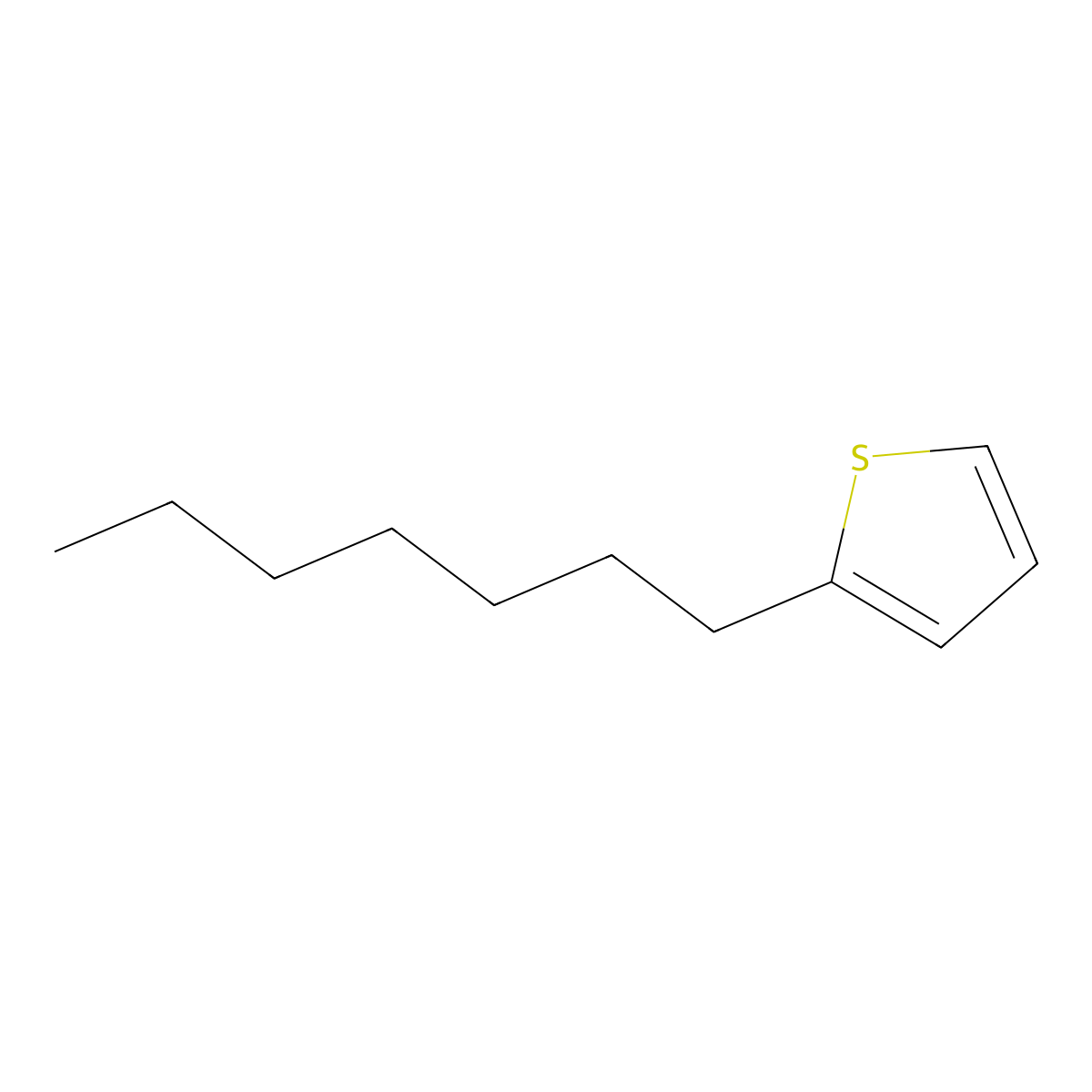 2-Heptylthiophene molecular structure, CAS 18794-78-0