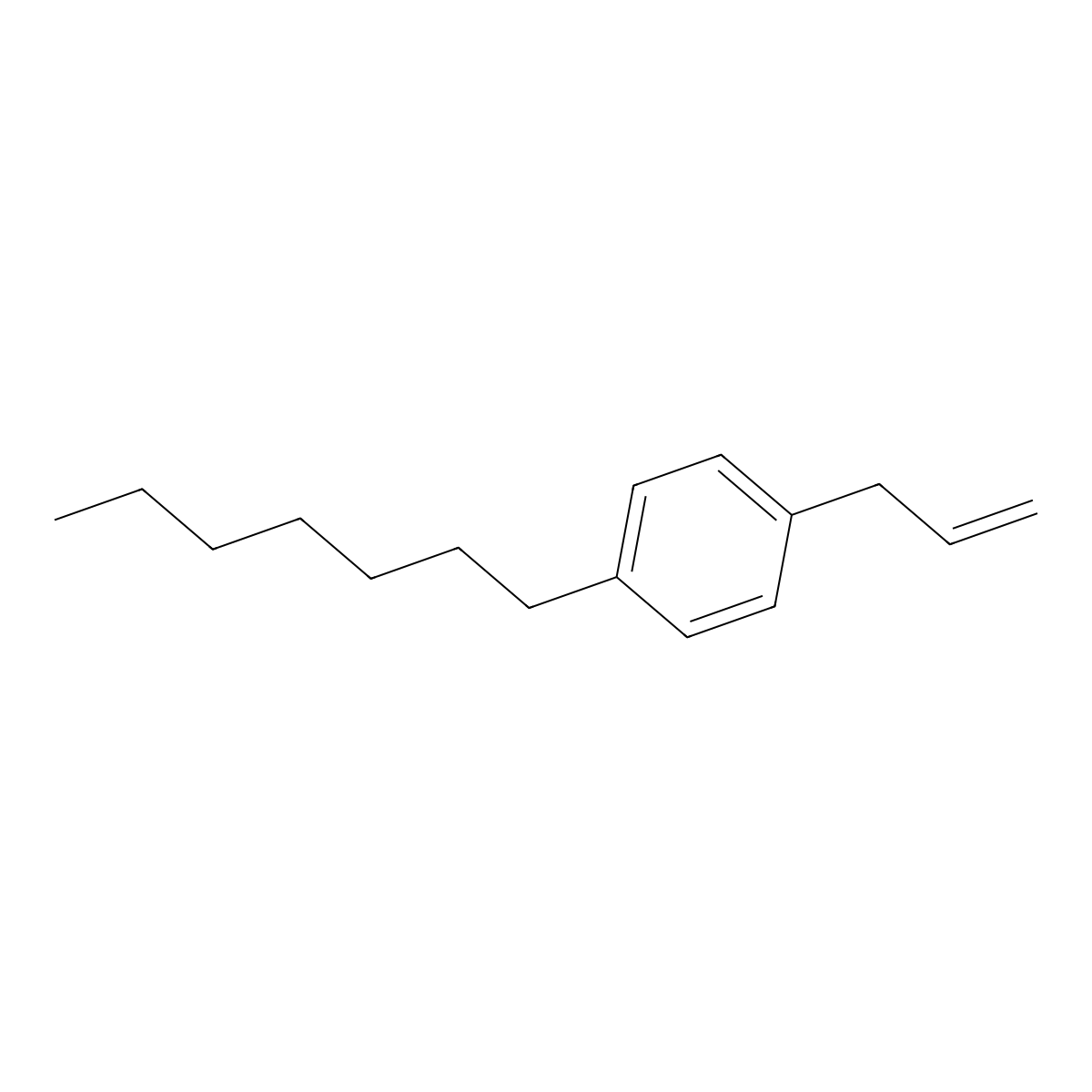 1-Allyl-4-heptylbenzene molecular structure, CAS 187947-50-8