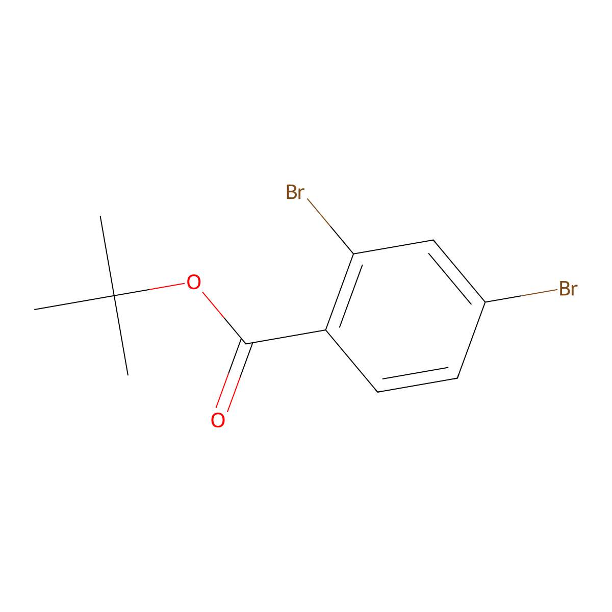 1,1-Dimethylethyl 2,4-dibromobenzoate molecular structure, CAS 1879472-04-4