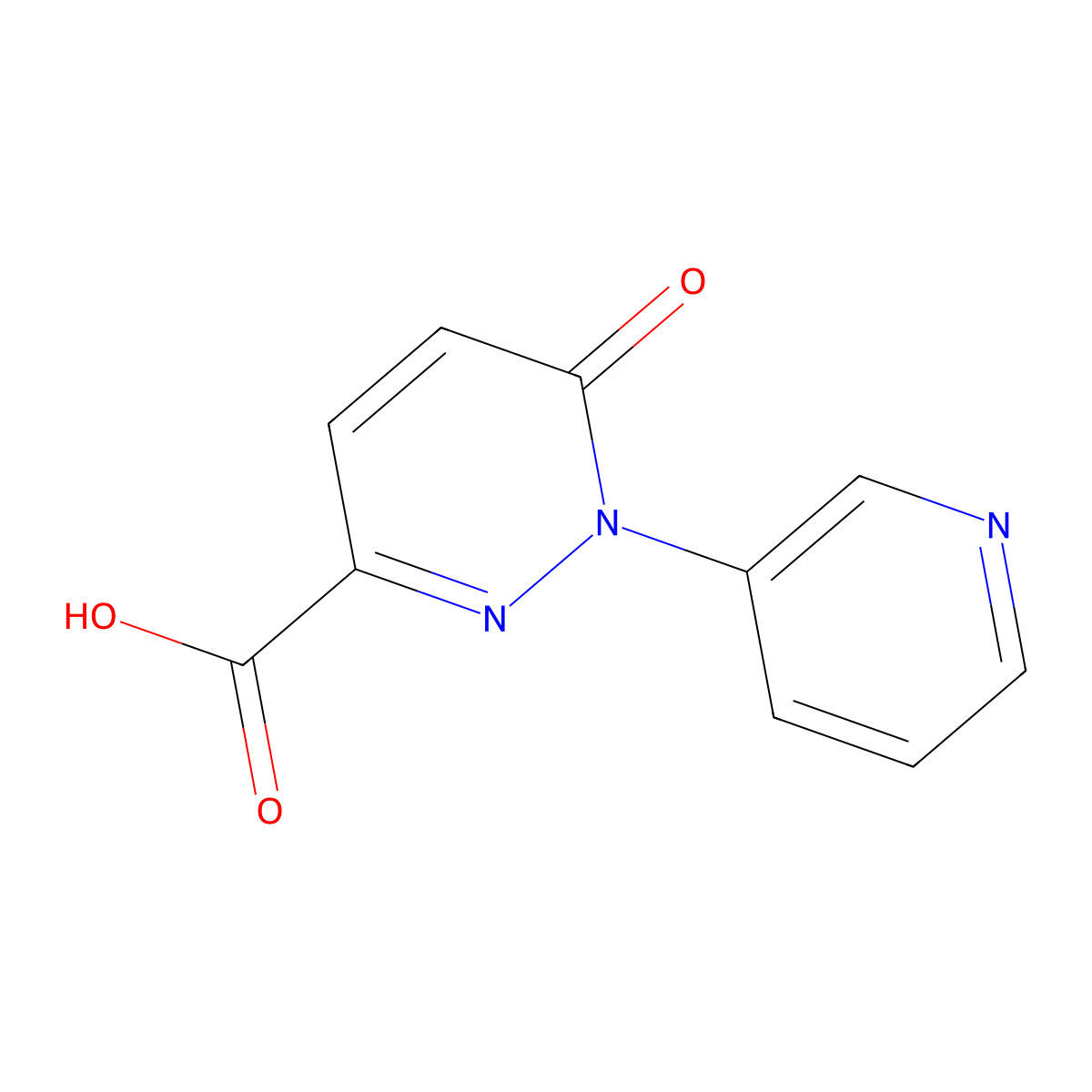 6-Oxo-1-pyridin-3-ylpyridazine-3-carboxylic acid molecular structure, CAS 1879537-45-7