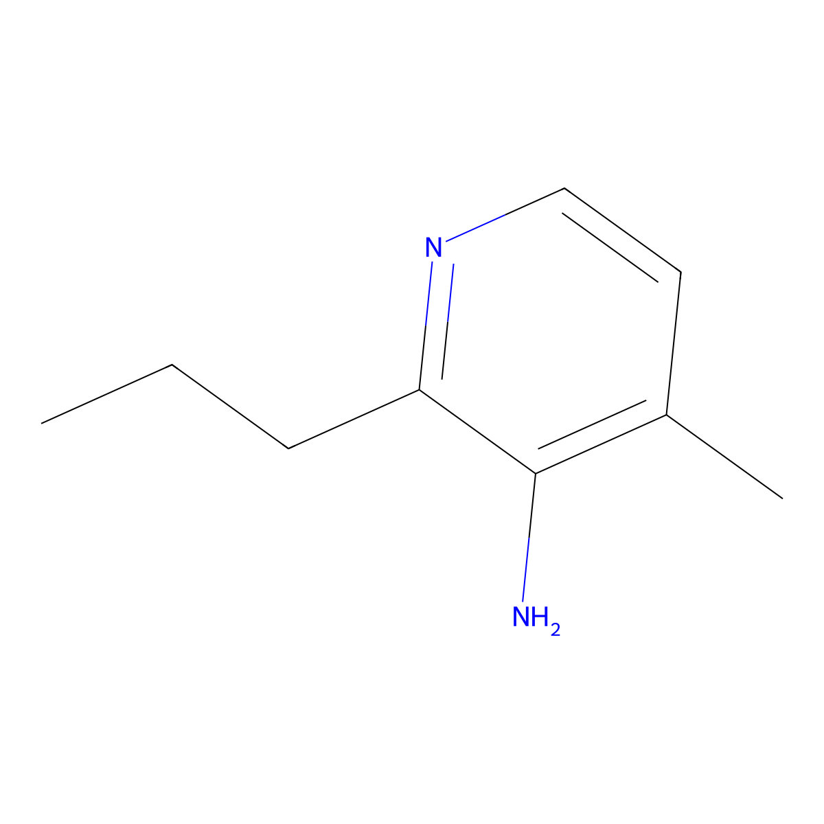 4-Methyl-2-propylpyridin-3-amine molecular structure, CAS 1879548-94-3