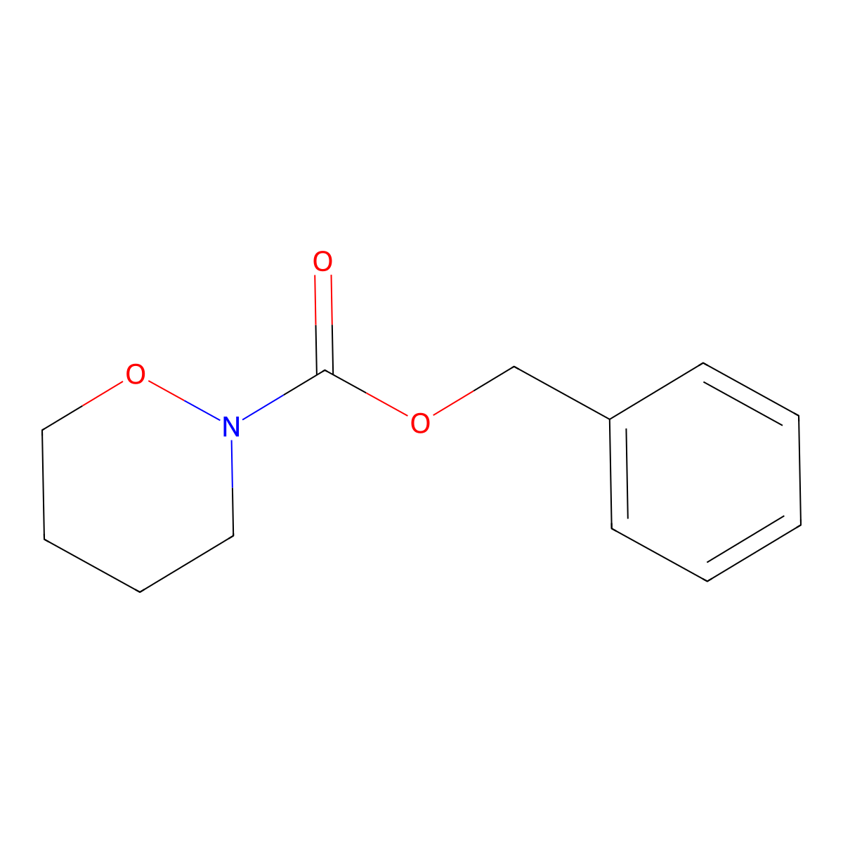 Benzyl 1,2-oxazinane-2-carboxylate molecular structure, CAS 1879589-40-8