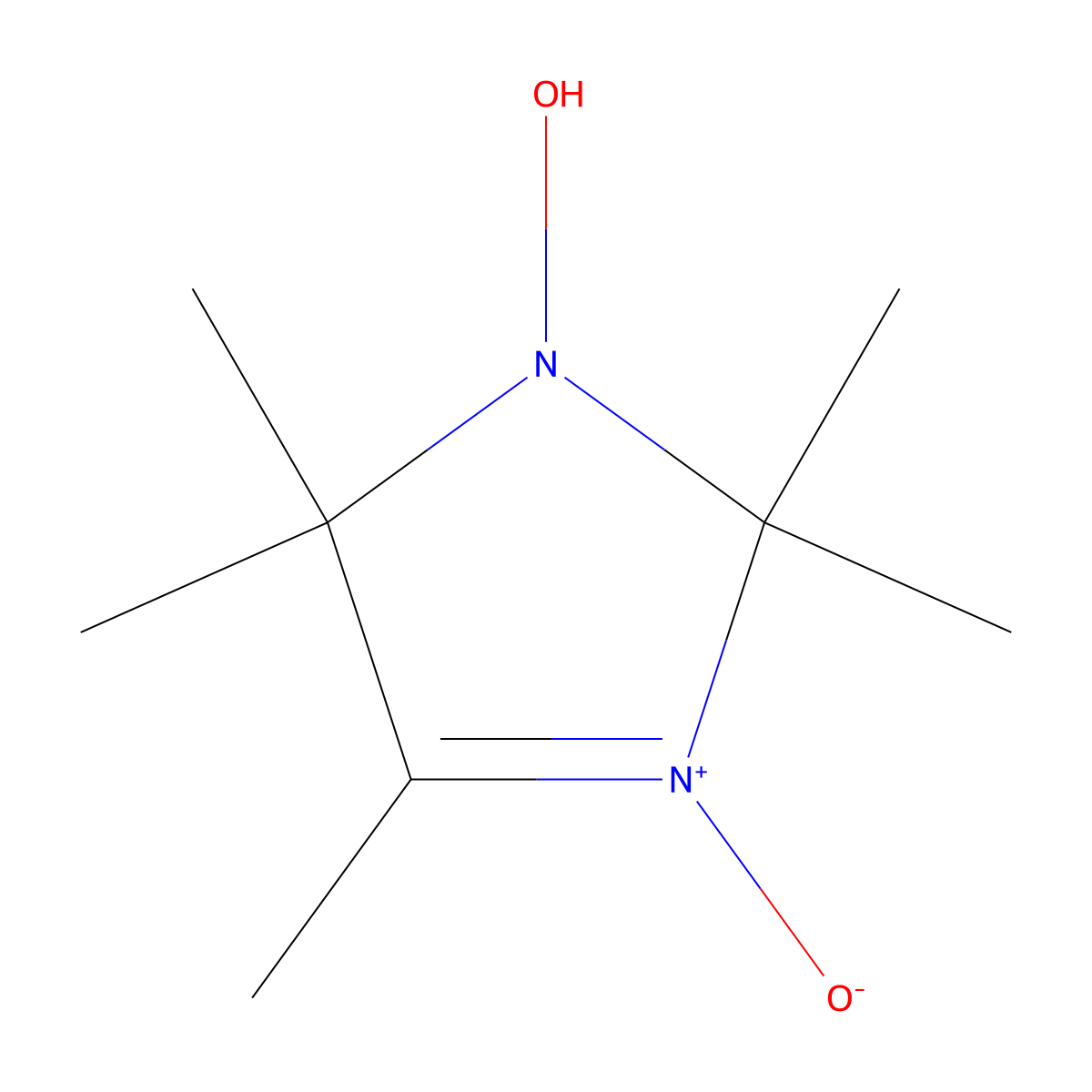2,2,4,5,5-Pentamethyl-1-imidazolidinol 3-oxide molecular structure, CAS 18796-02-6