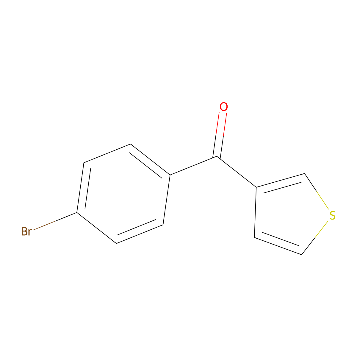 3-(4-Bromobenzoyl)thiophene molecular structure, CAS 187963-92-4