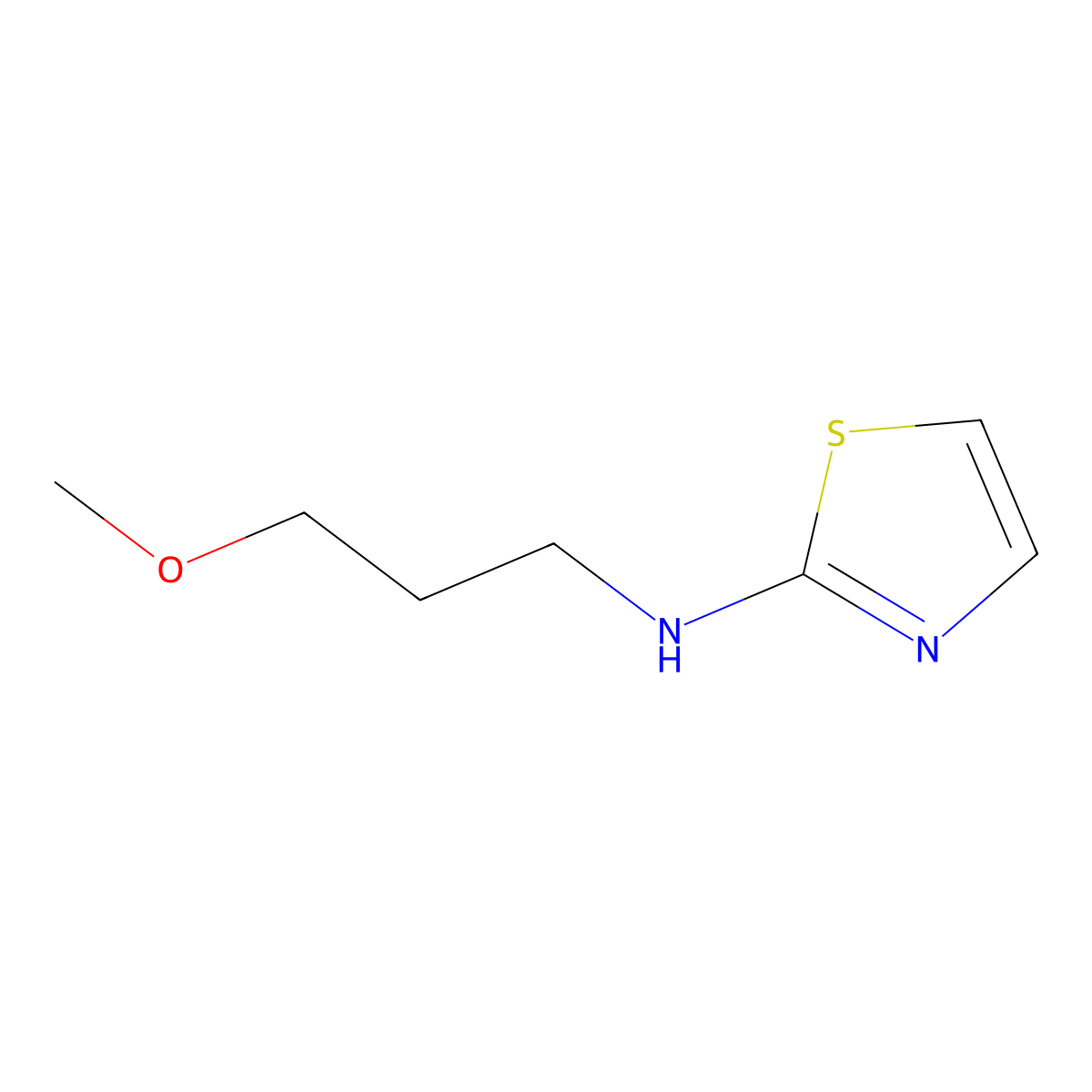 N-(3-Methoxypropyl)thiazol-2-amine molecular structure, CAS 187964-48-3