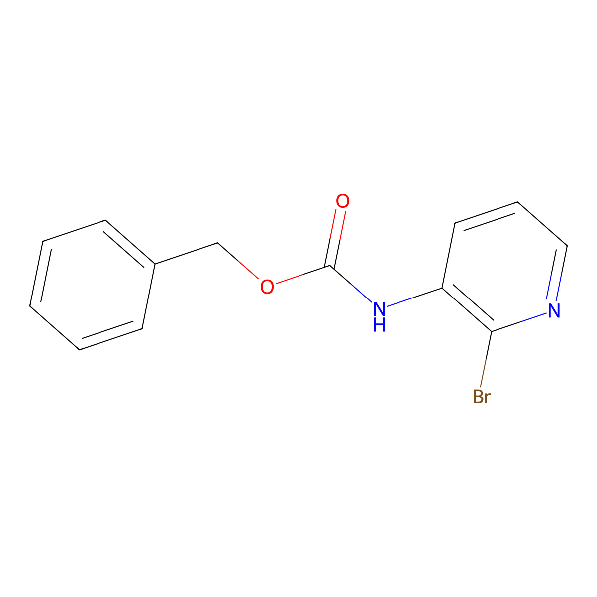 benzyl N-(2-bromopyridin-3-yl)carbamate molecular structure, CAS 1879672-21-5