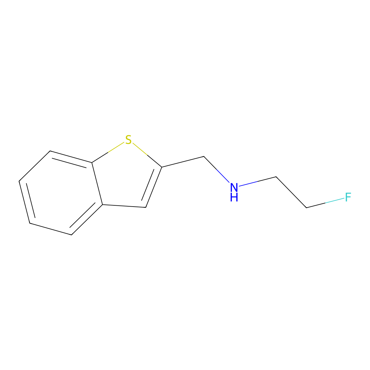 [(1-Benzothiophen-2-yl)methyl](2-fluoroethyl)amine molecular structure, CAS 1879679-36-3