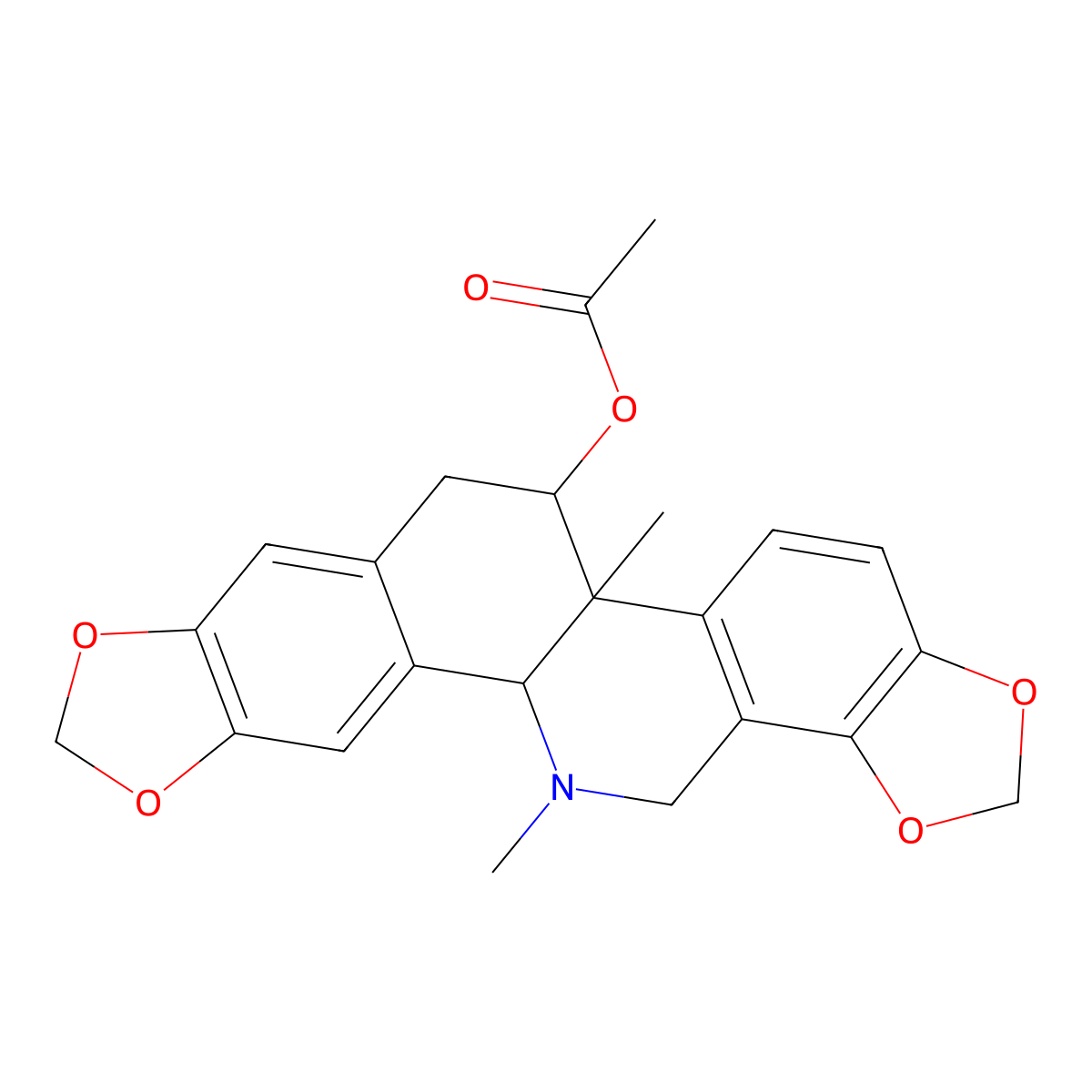 Acetylcorynoline molecular structure, CAS 18797-80-3