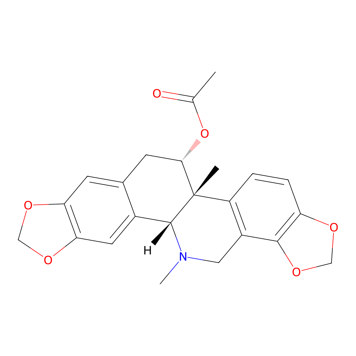Acetylcorynoline molecular structure, CAS 18797-80-3