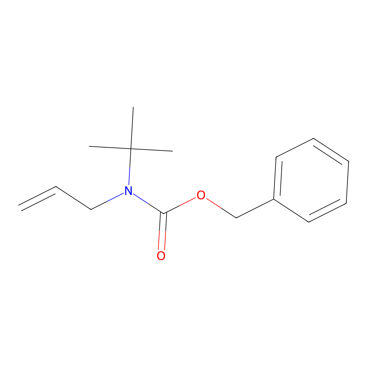 benzyl N-tert-butyl-N-(prop-2-en-1-yl)carbamate molecular structure, CAS 1879702-60-9