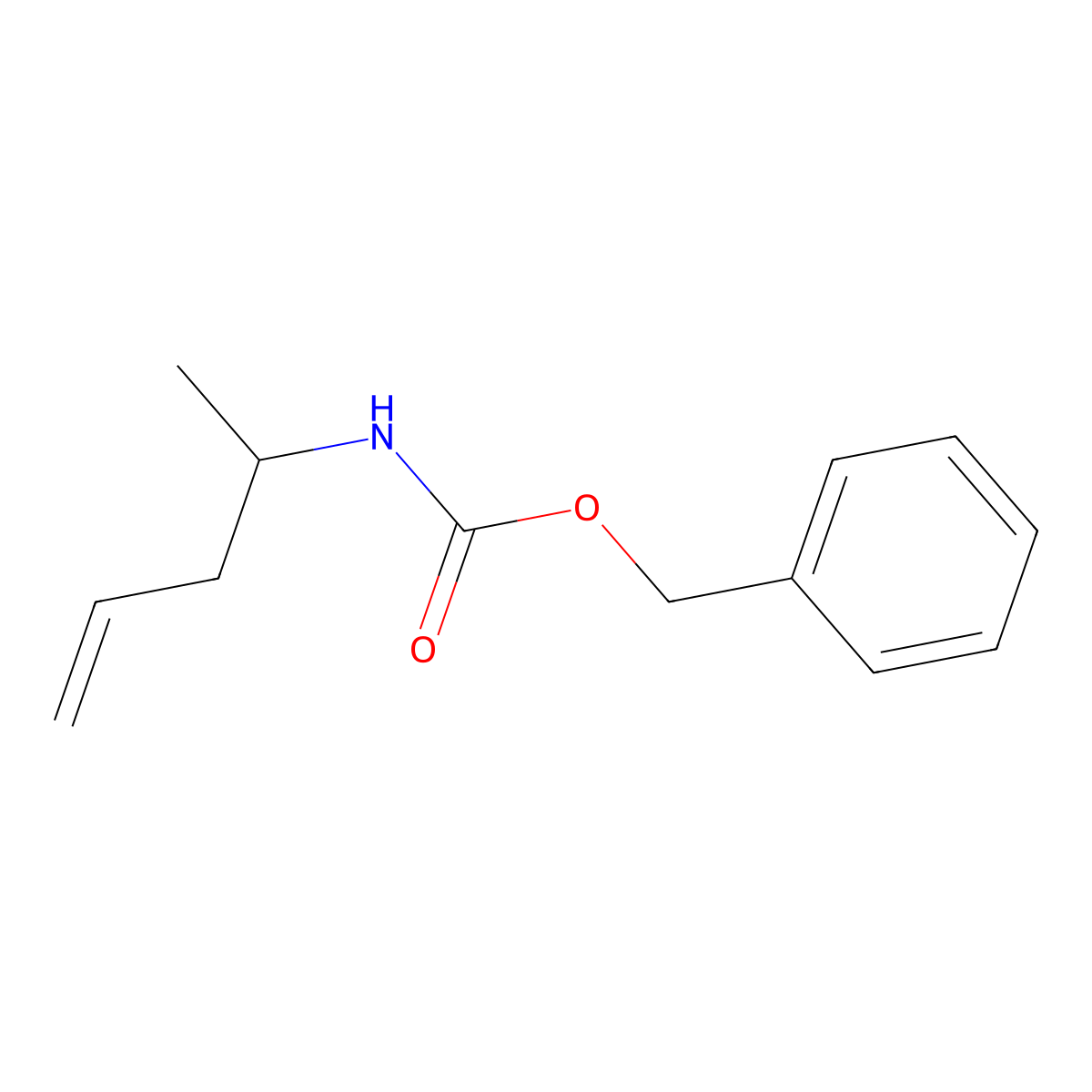 benzyl N-(pent-4-en-2-yl)carbamate molecular structure, CAS 187974-71-6