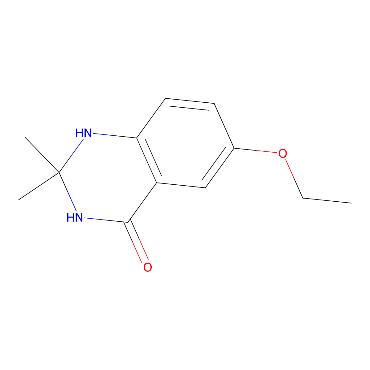 6-Ethoxy-2,2-dimethyl-1,3-dihydroquinazolin-4-one molecular structure, CAS 1879761-73-5