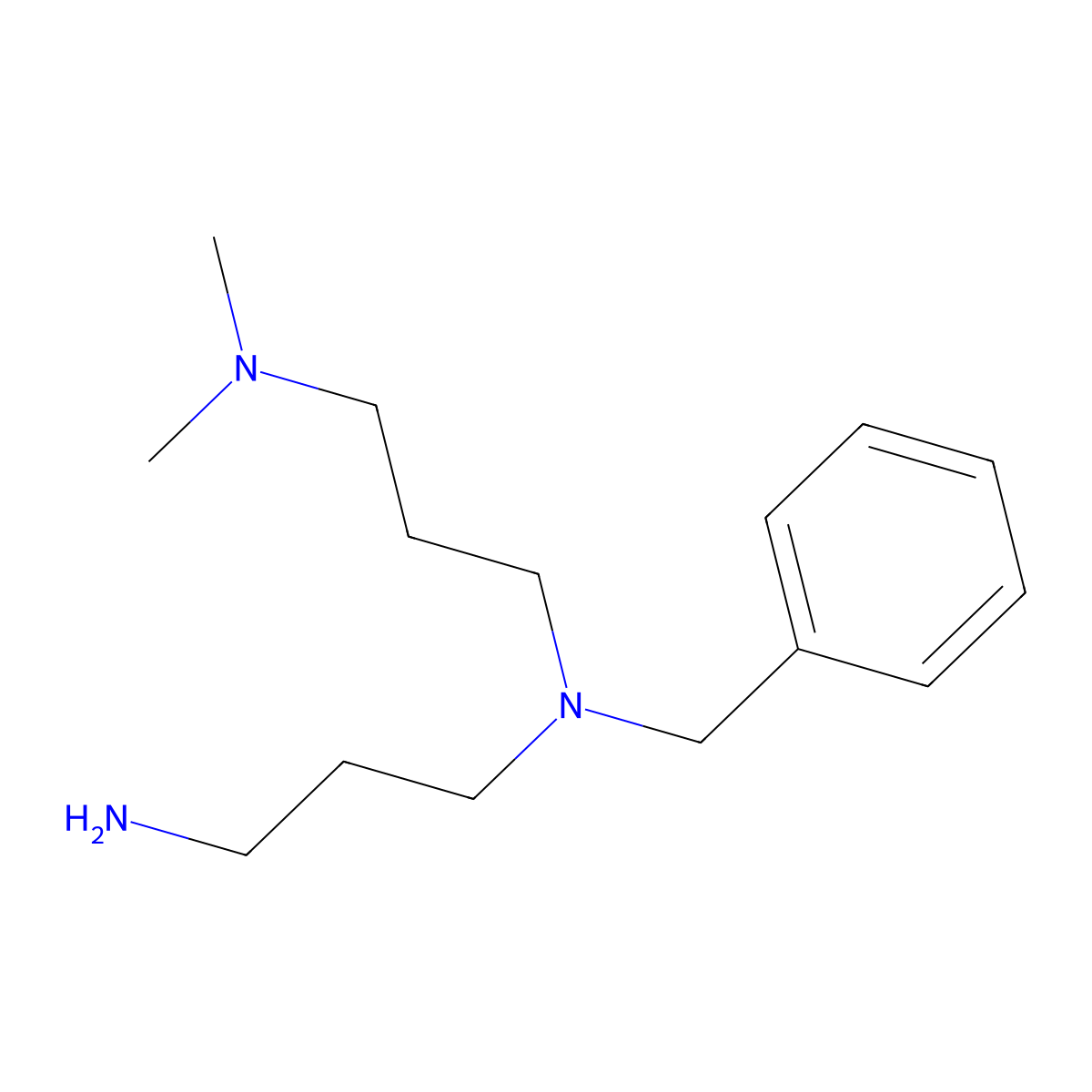 (3-Aminopropyl)(benzyl)[3-(dimethylamino)propyl]amine molecular structure, CAS 1879858-23-7