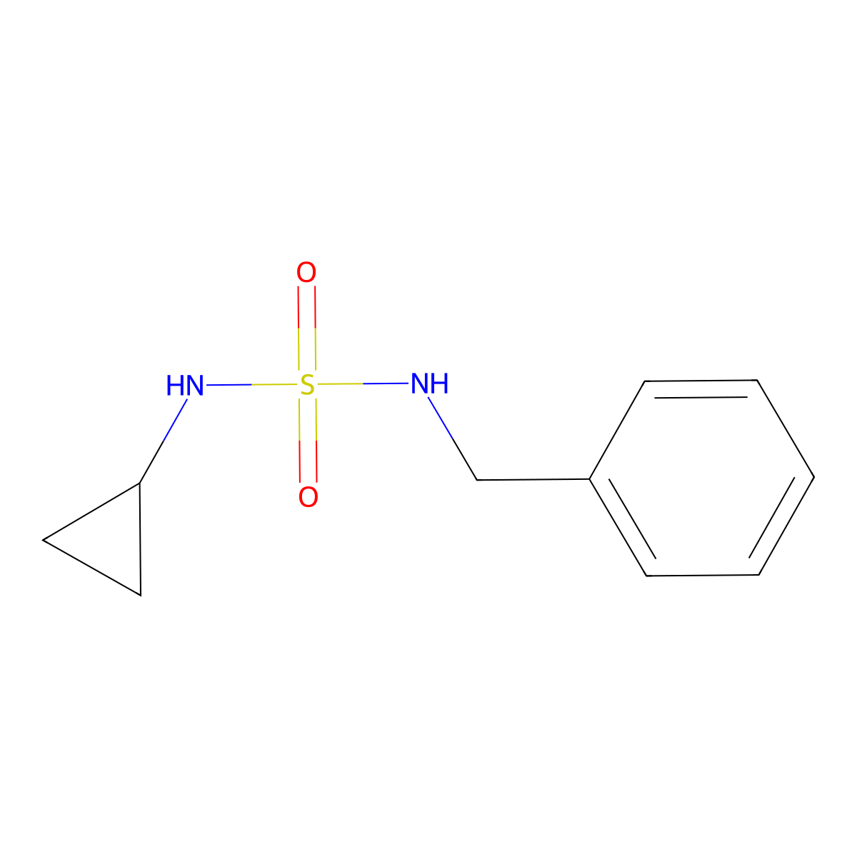 N-benzyl(cyclopropylamino)sulfonamide molecular structure, CAS 1879873-91-2