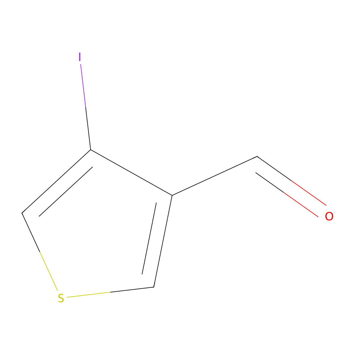 4-Iodothiophene-3-carbaldehyde molecular structure, CAS 18799-84-3
