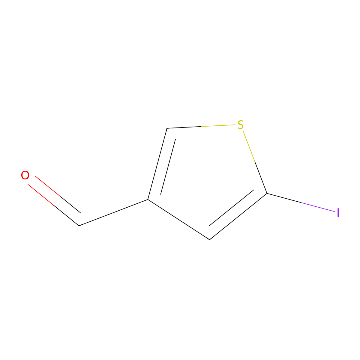5-Iodothiophene-3-carbaldehyde molecular structure, CAS 18799-85-4