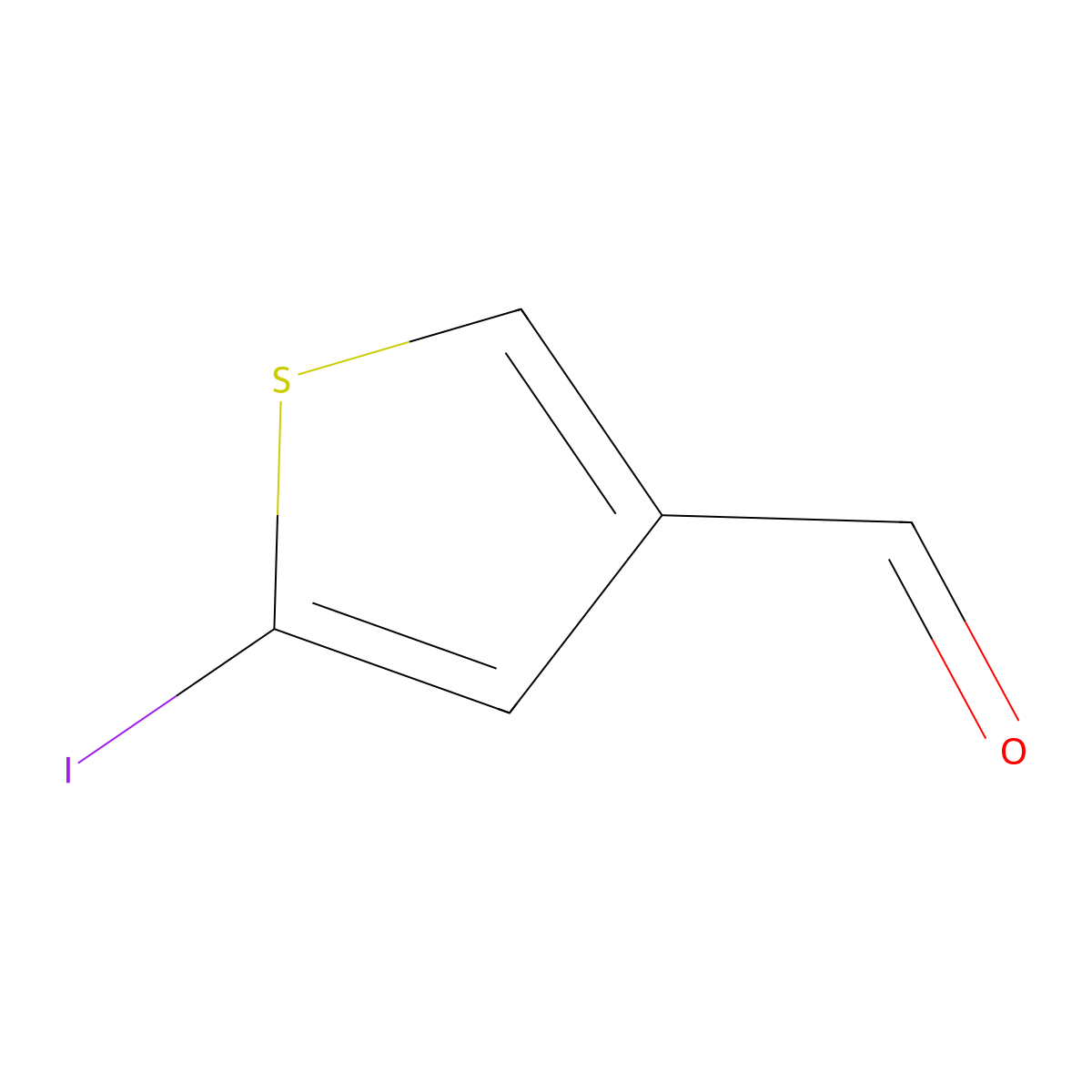 5-Iodothiophene-3-carbaldehyde molecular structure, CAS 18799-85-4