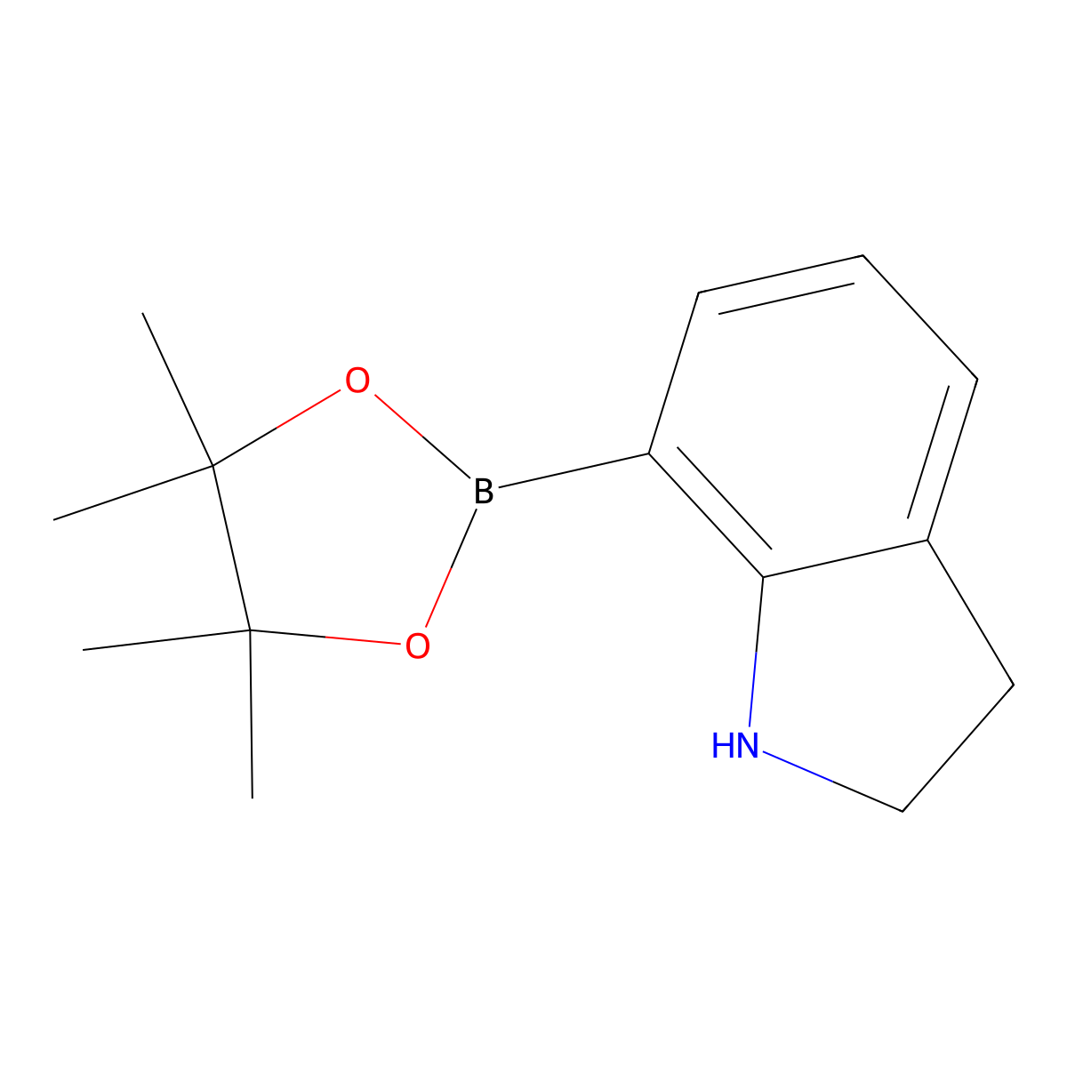 7-(Tetramethyl-1,3,2-dioxaborolan-2-yl)-2,3-dihydro-1h-indole molecular structure, CAS 1879959-77-9