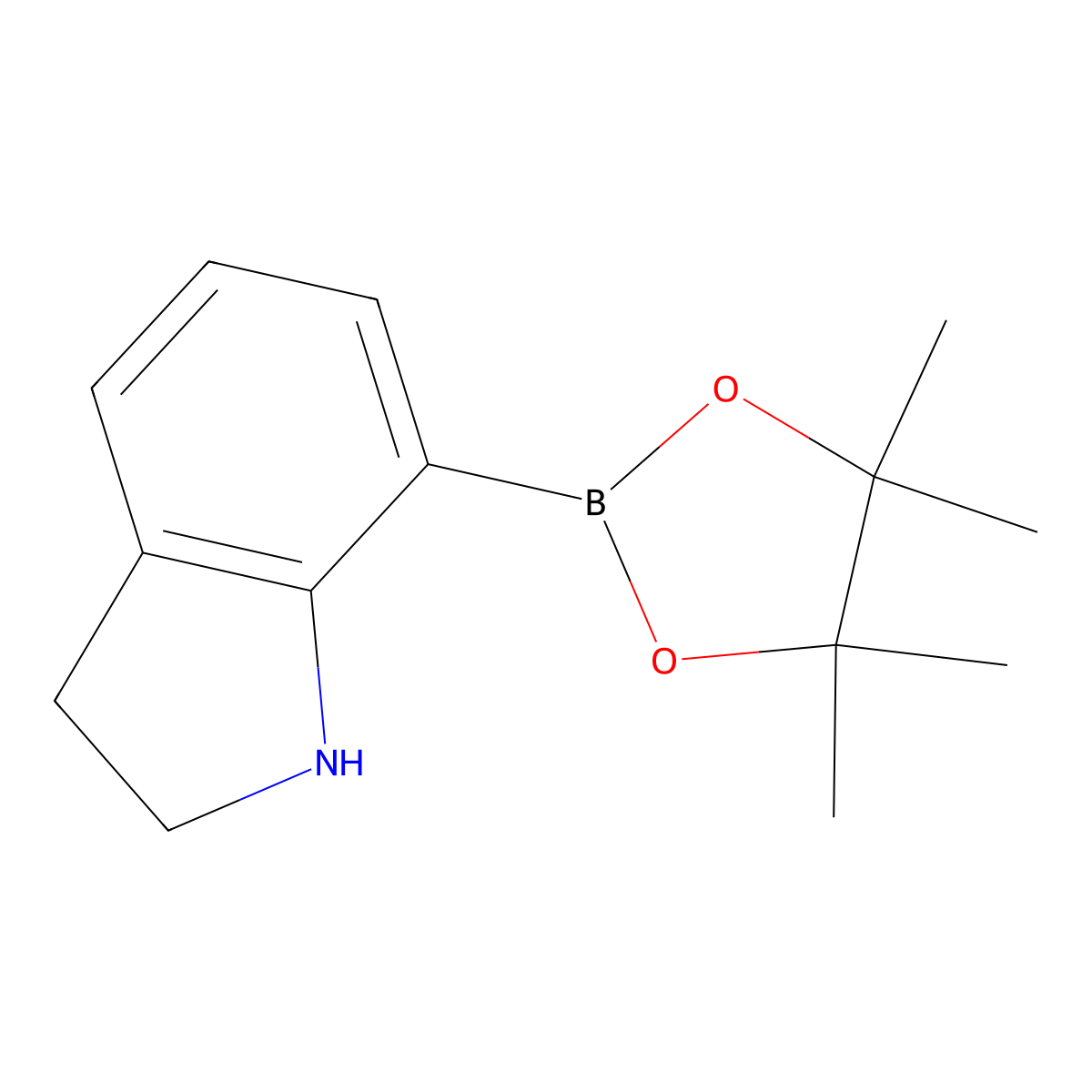 7-(Tetramethyl-1,3,2-dioxaborolan-2-yl)-2,3-dihydro-1h-indole molecular structure, CAS 1879959-77-9