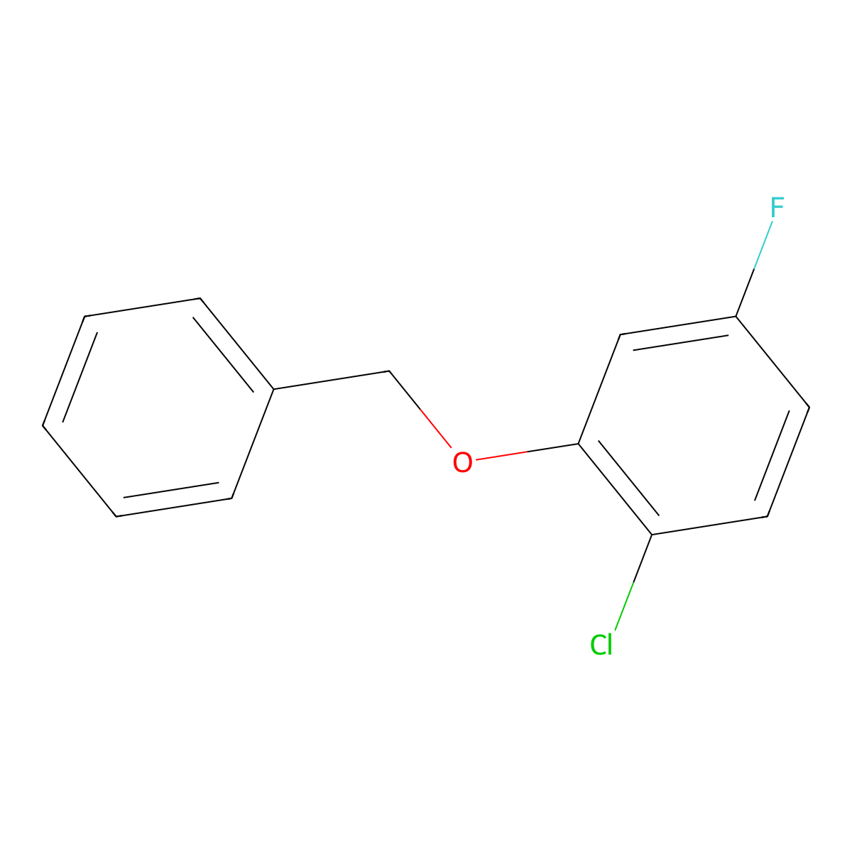 2-(Benzyloxy)-1-chloro-4-fluorobenzene molecular structure, CAS 1879996-19-6