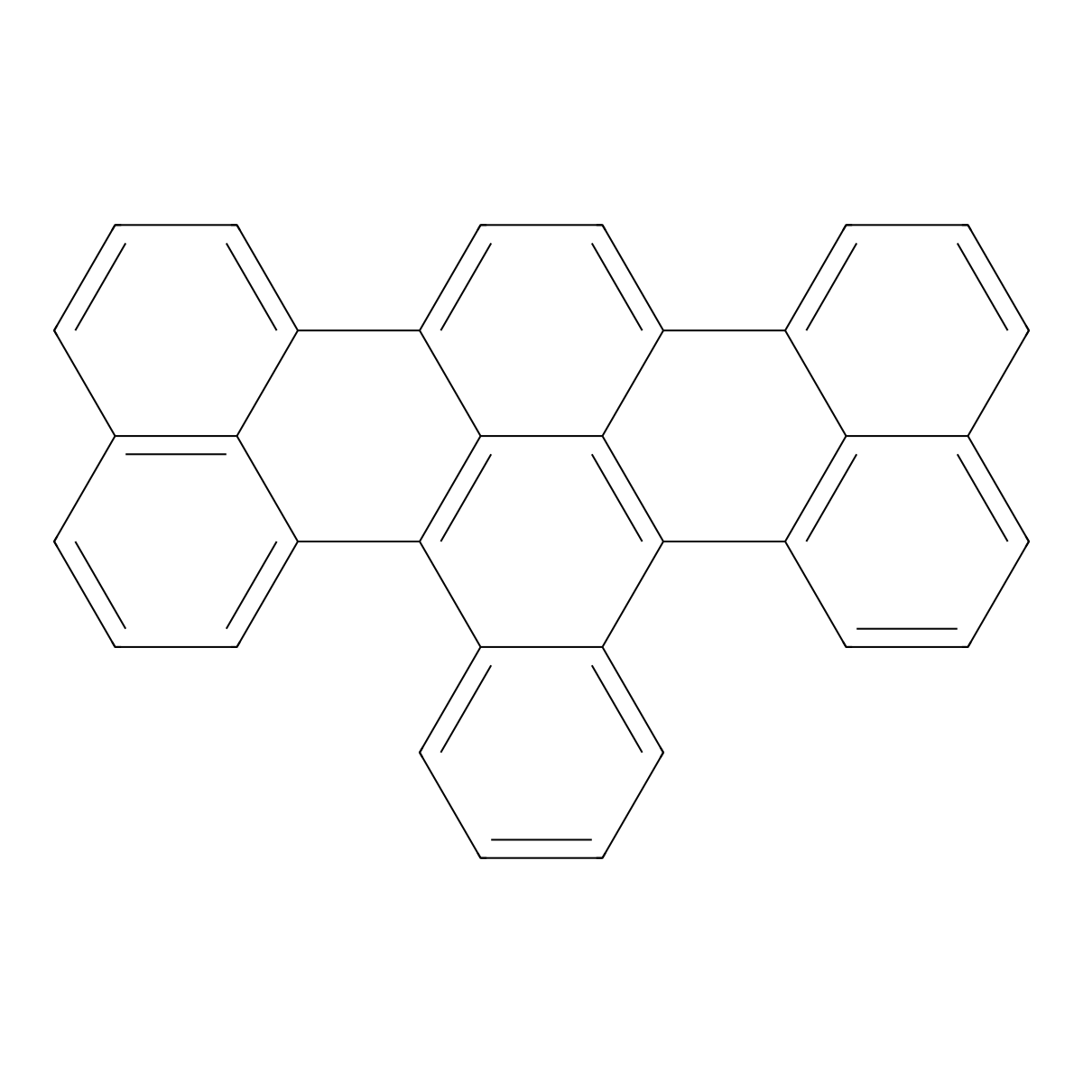 Tetrabenzo[de,h,kl,rst]pentaphene molecular structure, CAS 188-13-6