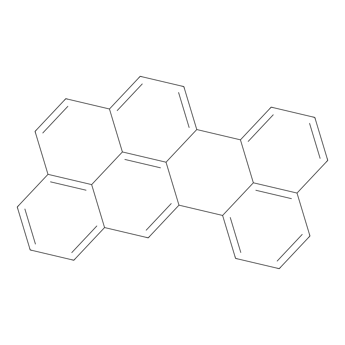Naphtho(8,1,2-bcd)perylene molecular structure, CAS 188-89-6