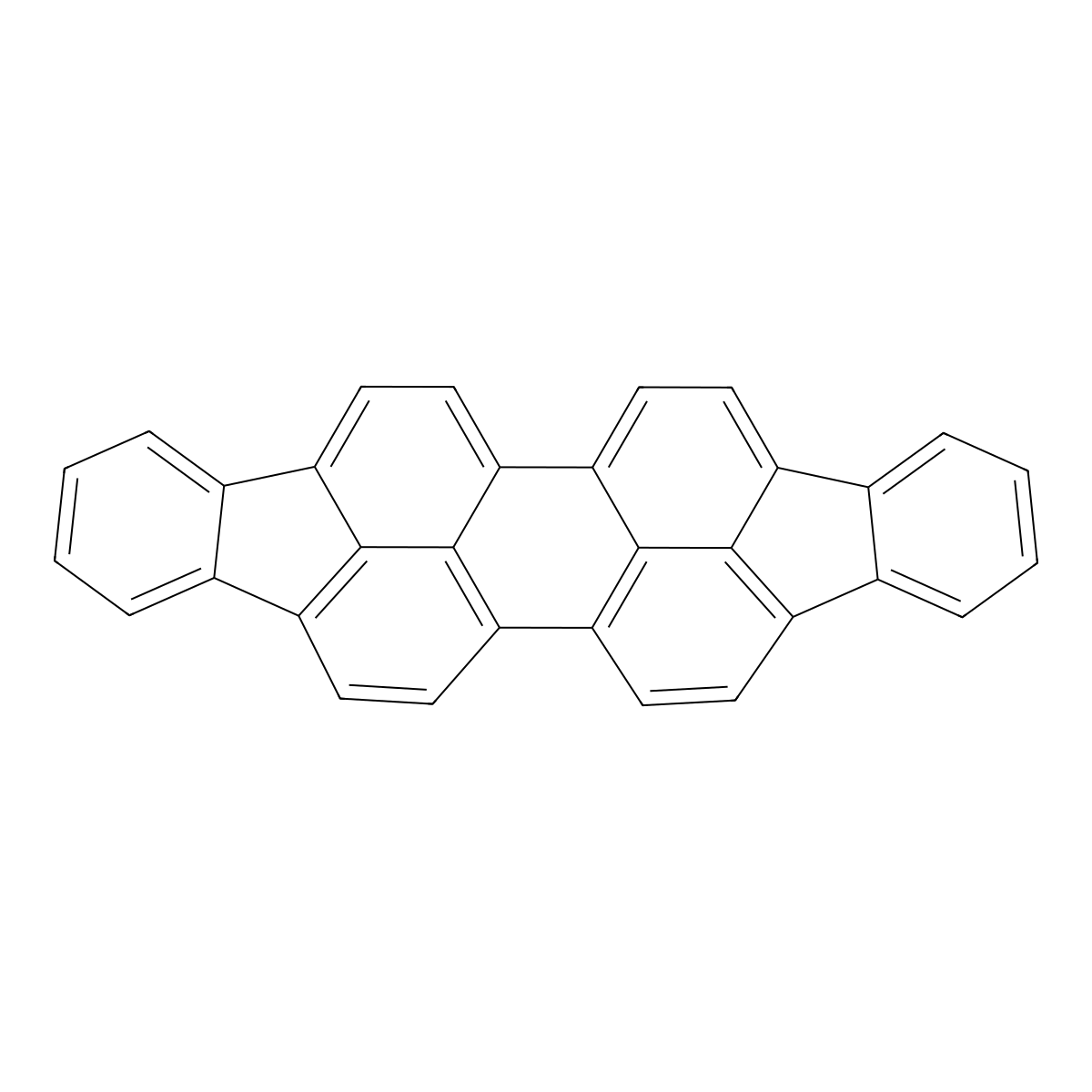 Diindeno(1,2,3-cd:1',2',3'-lm)perylene molecular structure, CAS 188-94-3