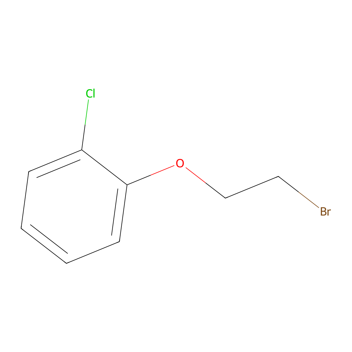 1-(2-Bromoethoxy)-2-chlorobenzene molecular structure, CAS 18800-26-5