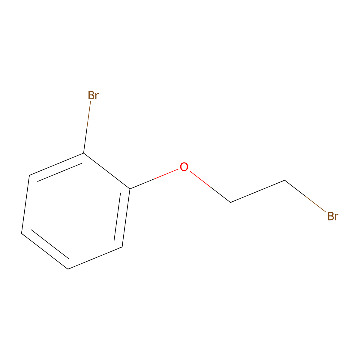 1-Bromo-2-(2-bromoethoxy)benzene molecular structure, CAS 18800-28-7