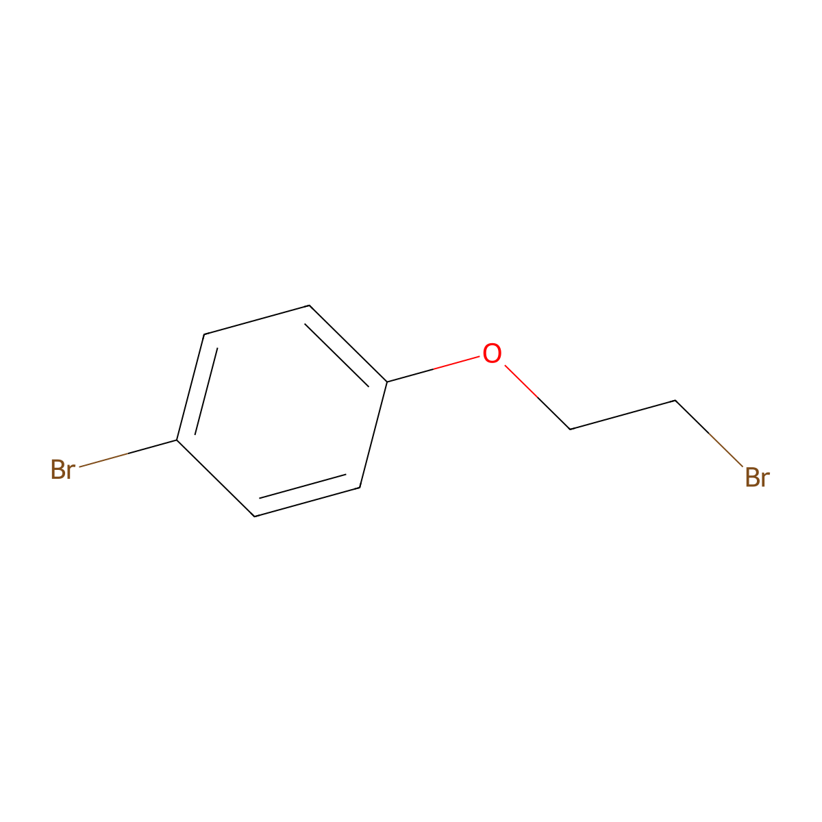 2-Bromoethyl p-bromophenyl ether molecular structure, CAS 18800-30-1