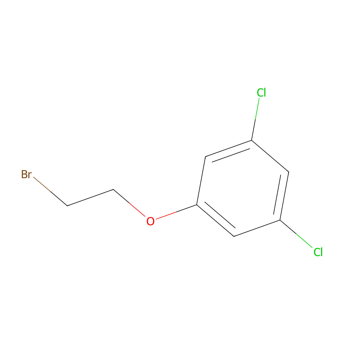 1-(2-Bromoethoxy)-3,5-dichlorobenzene molecular structure, CAS 18800-31-2