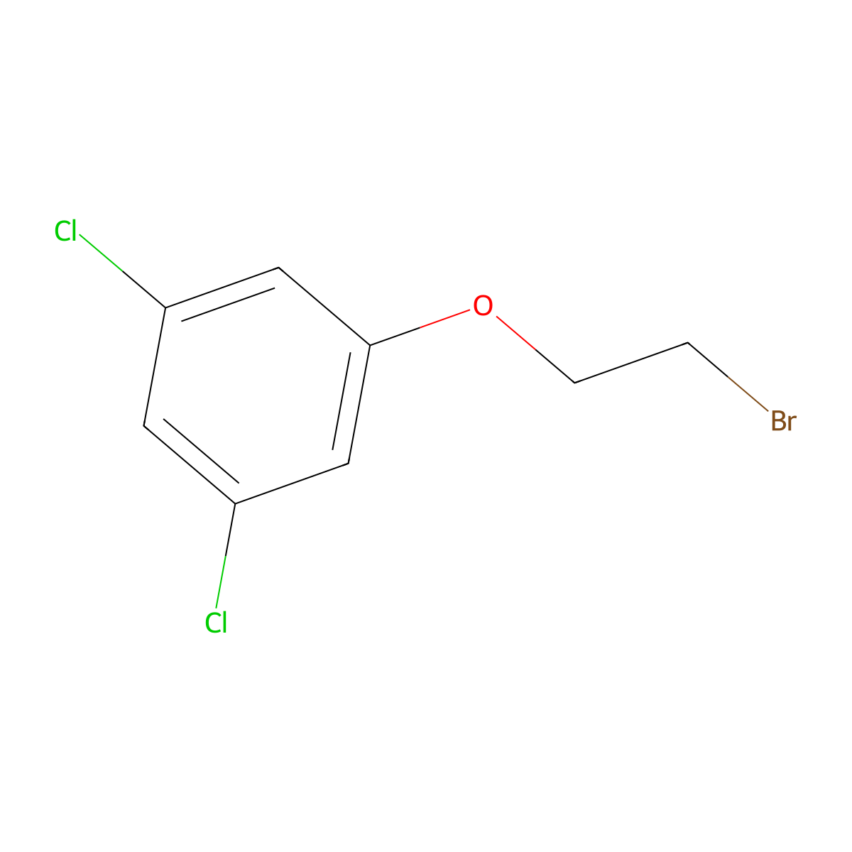 1-(2-Bromoethoxy)-3,5-dichlorobenzene molecular structure, CAS 18800-31-2