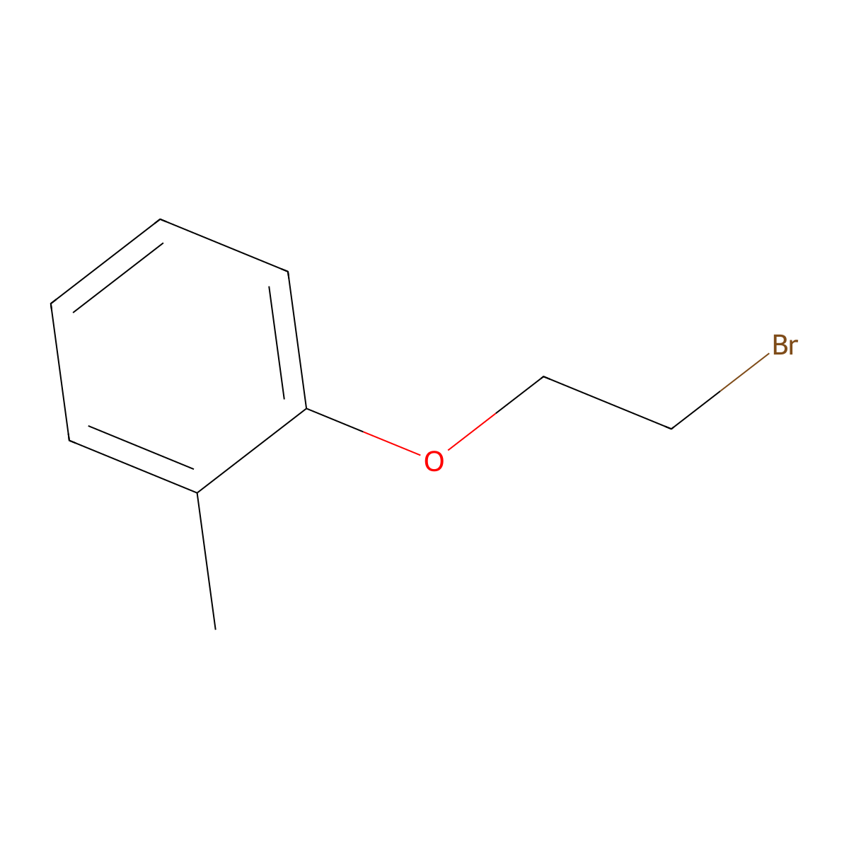 1-(2-Bromoethoxy)-2-methylbenzene molecular structure, CAS 18800-32-3
