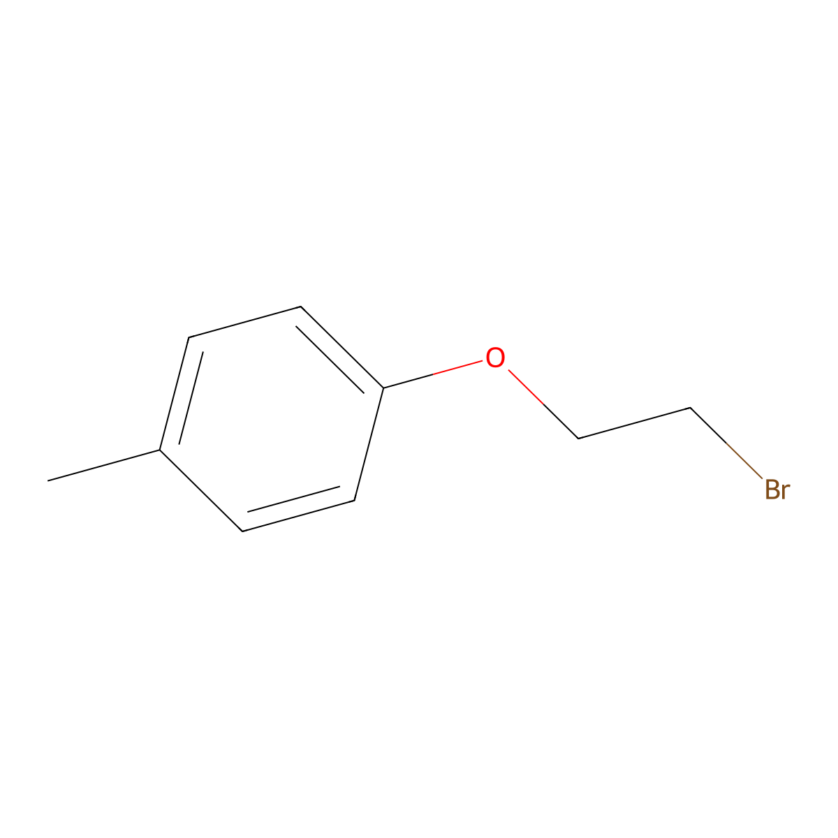 1-(2-Bromoethoxy)-4-methylbenzene molecular structure, CAS 18800-34-5