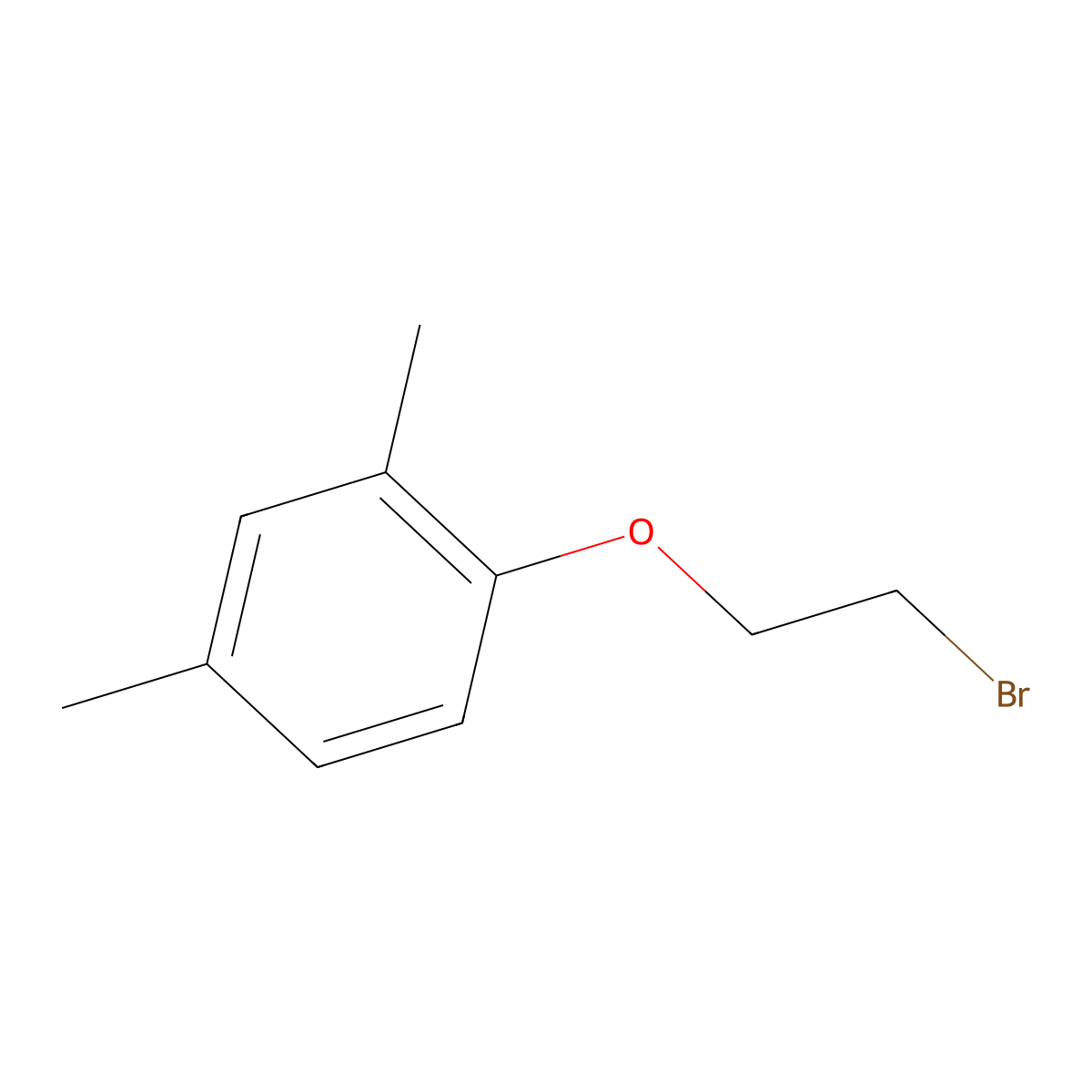 1-(2-Bromoethoxy)-2,4-dimethylbenzene molecular structure, CAS 18800-35-6