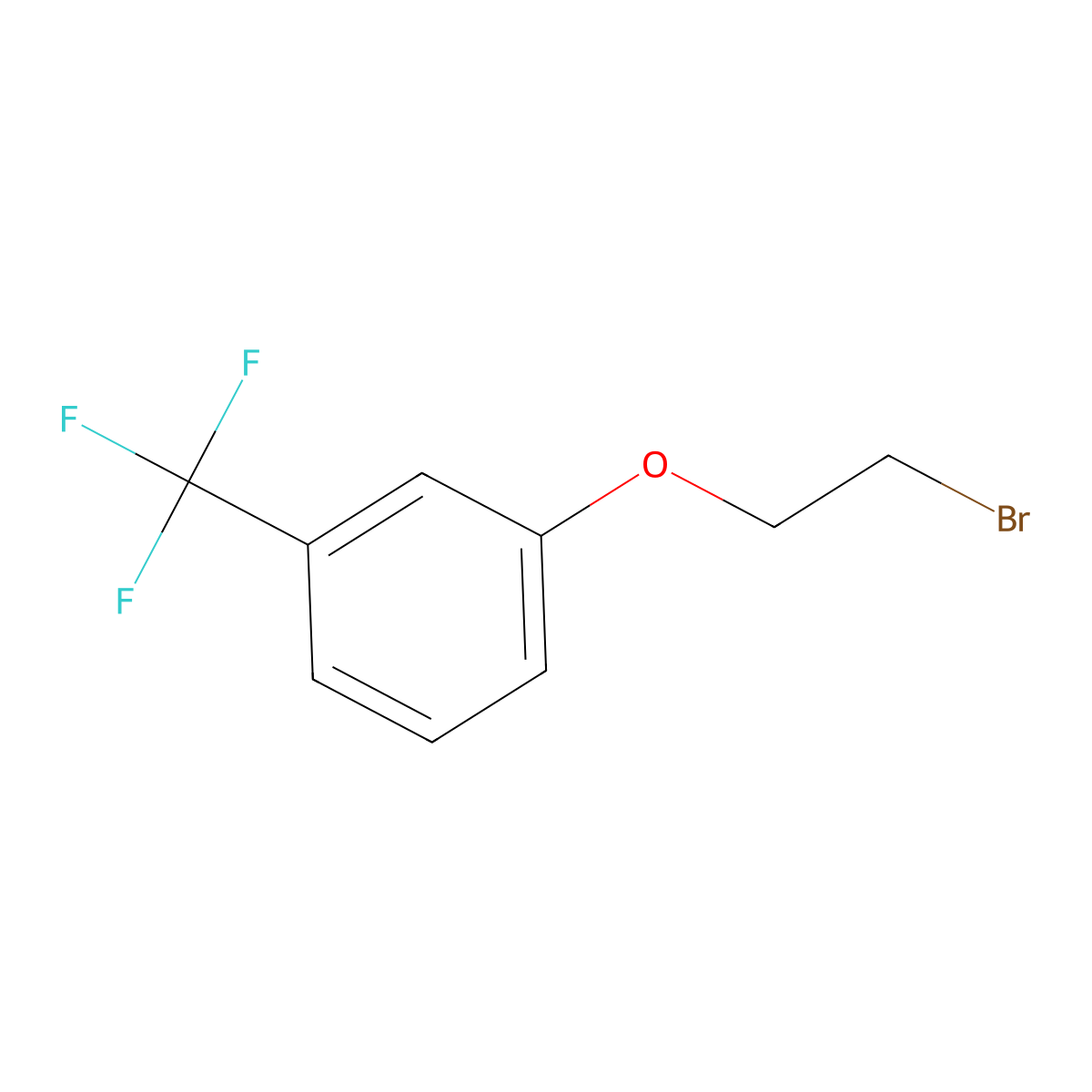 1-(2-Bromoethoxy)-3-(trifluoromethyl)benzene molecular structure, CAS 18800-39-0