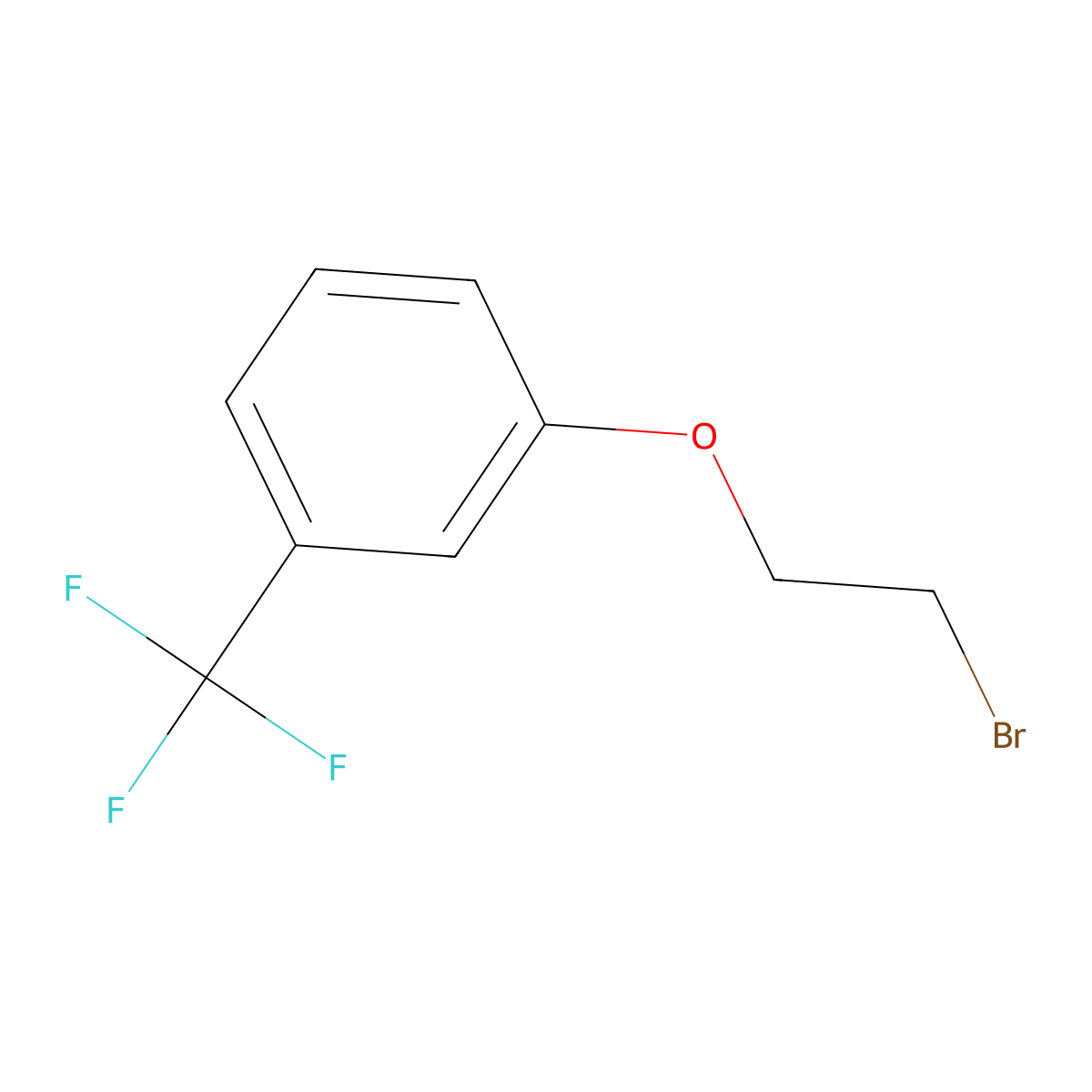 1-(2-Bromoethoxy)-3-(trifluoromethyl)benzene molecular structure, CAS 18800-39-0