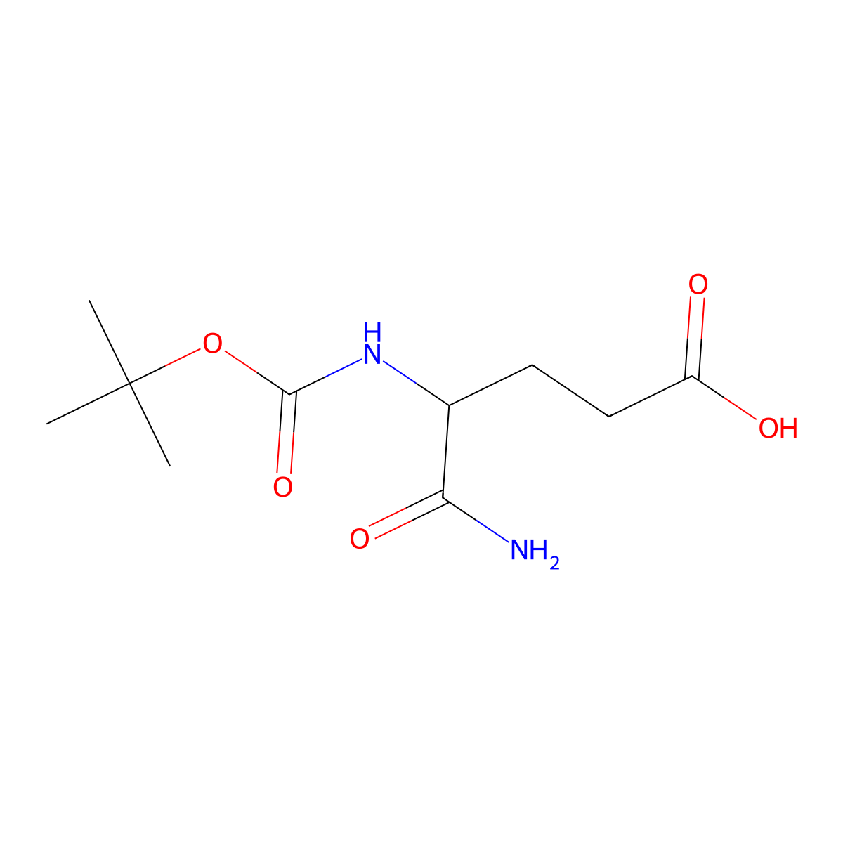 Boc-Glu-NH2 molecular structure, CAS 18800-74-3