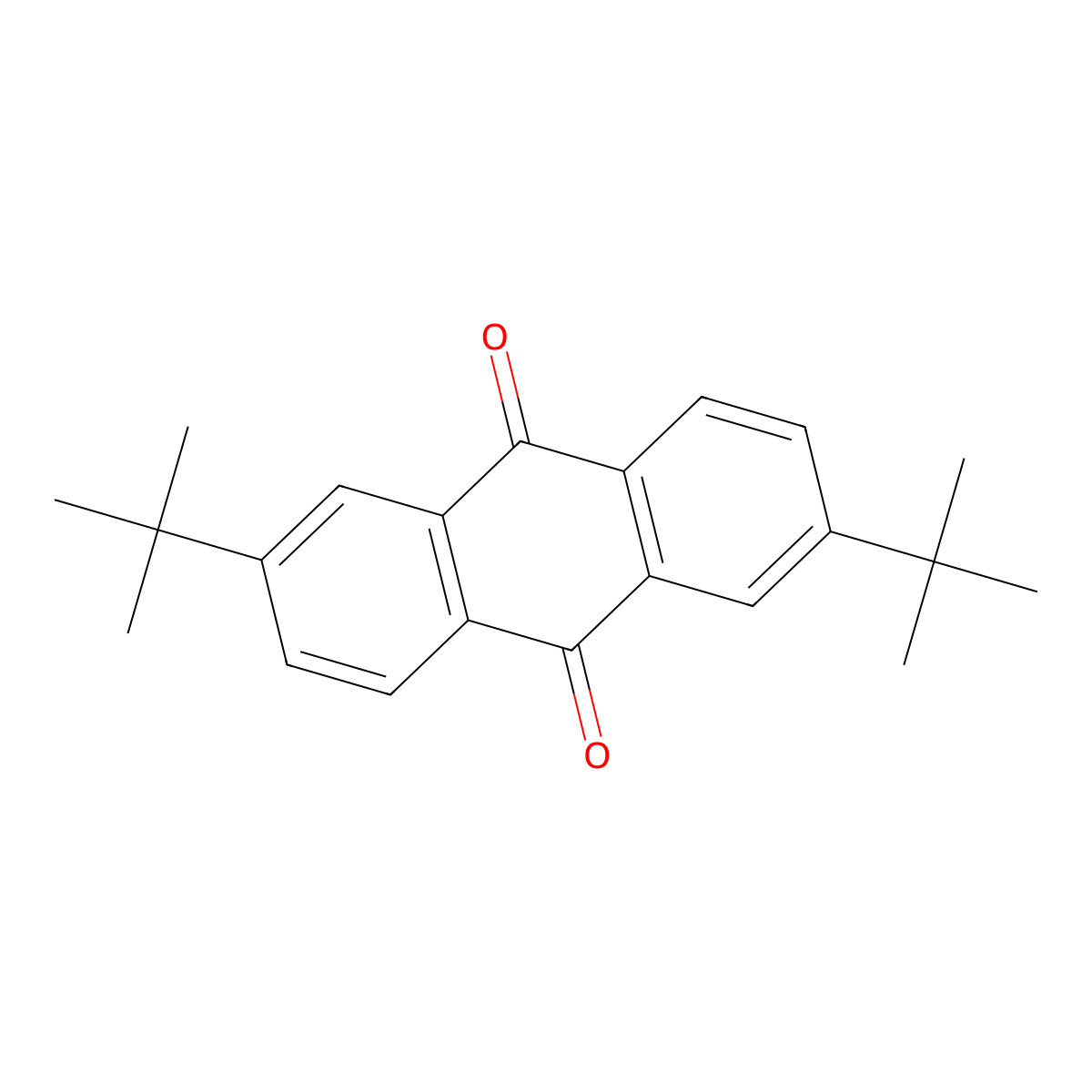 2,6-Bis(1,1-dimethylethyl)-9,10-anthracenedione molecular structure, CAS 18800-99-2