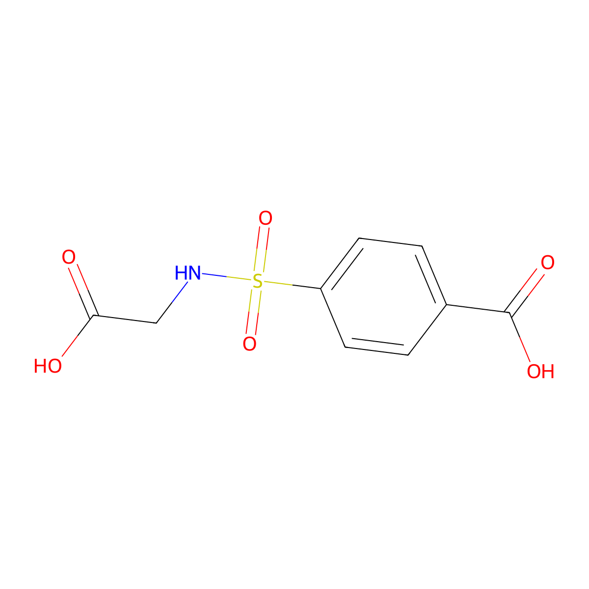 4-(Carboxymethylsulfamoyl)benzoic acid molecular structure, CAS 188007-25-2