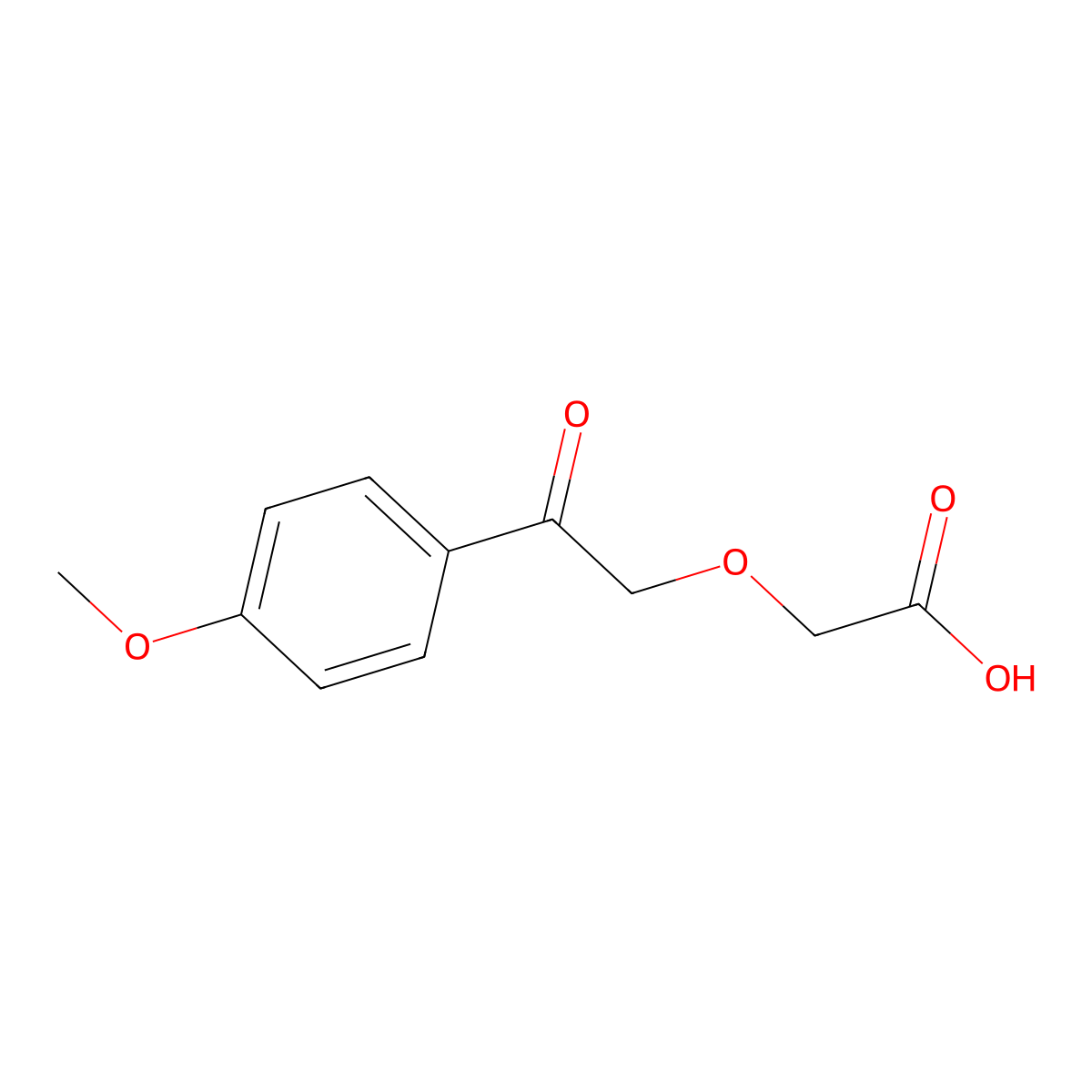 [2-(4-Methoxyphenyl)-2-oxoethoxy]acetic acid molecular structure, CAS 18801-06-4