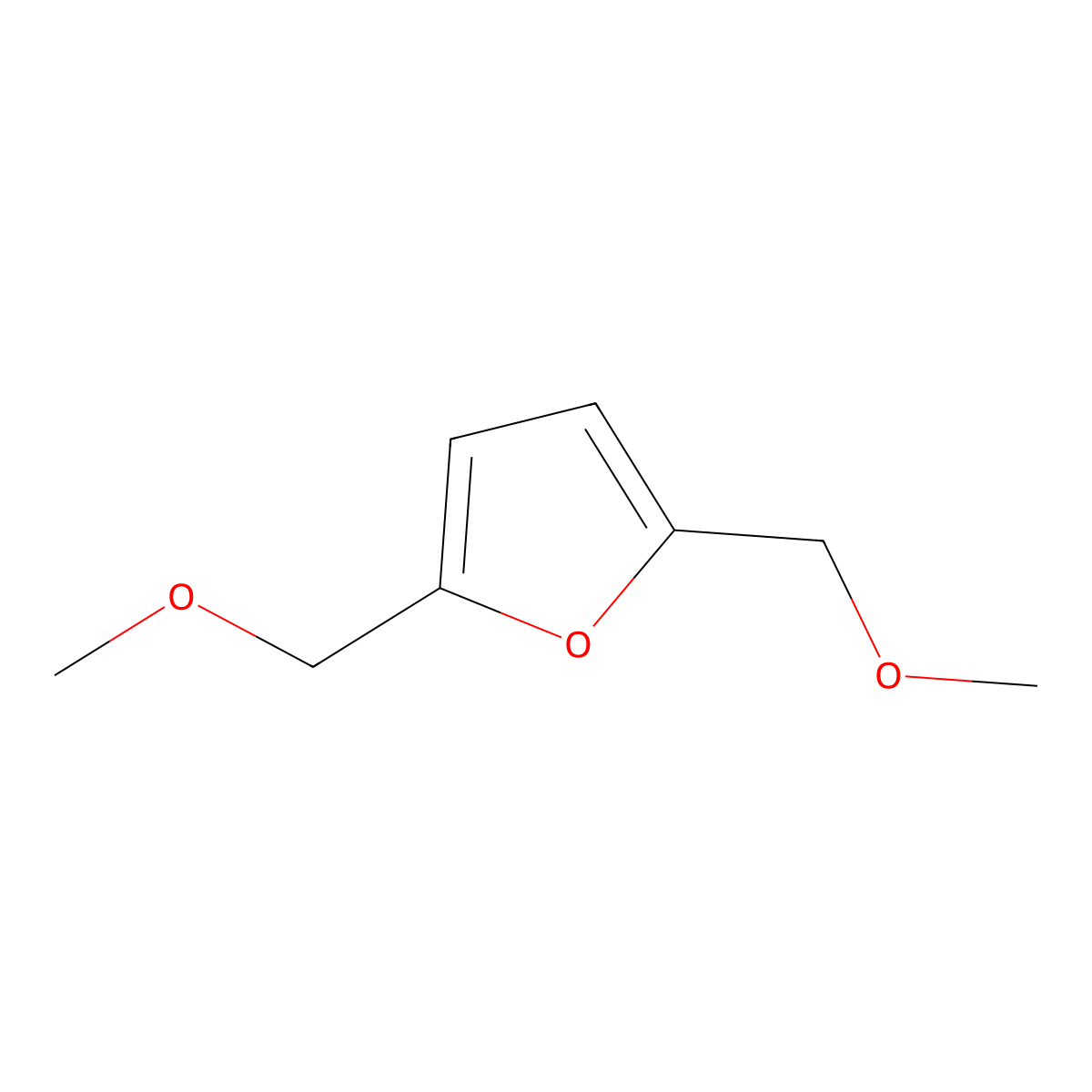2,5-Bis(methoxymethyl)furan molecular structure, CAS 18801-76-8