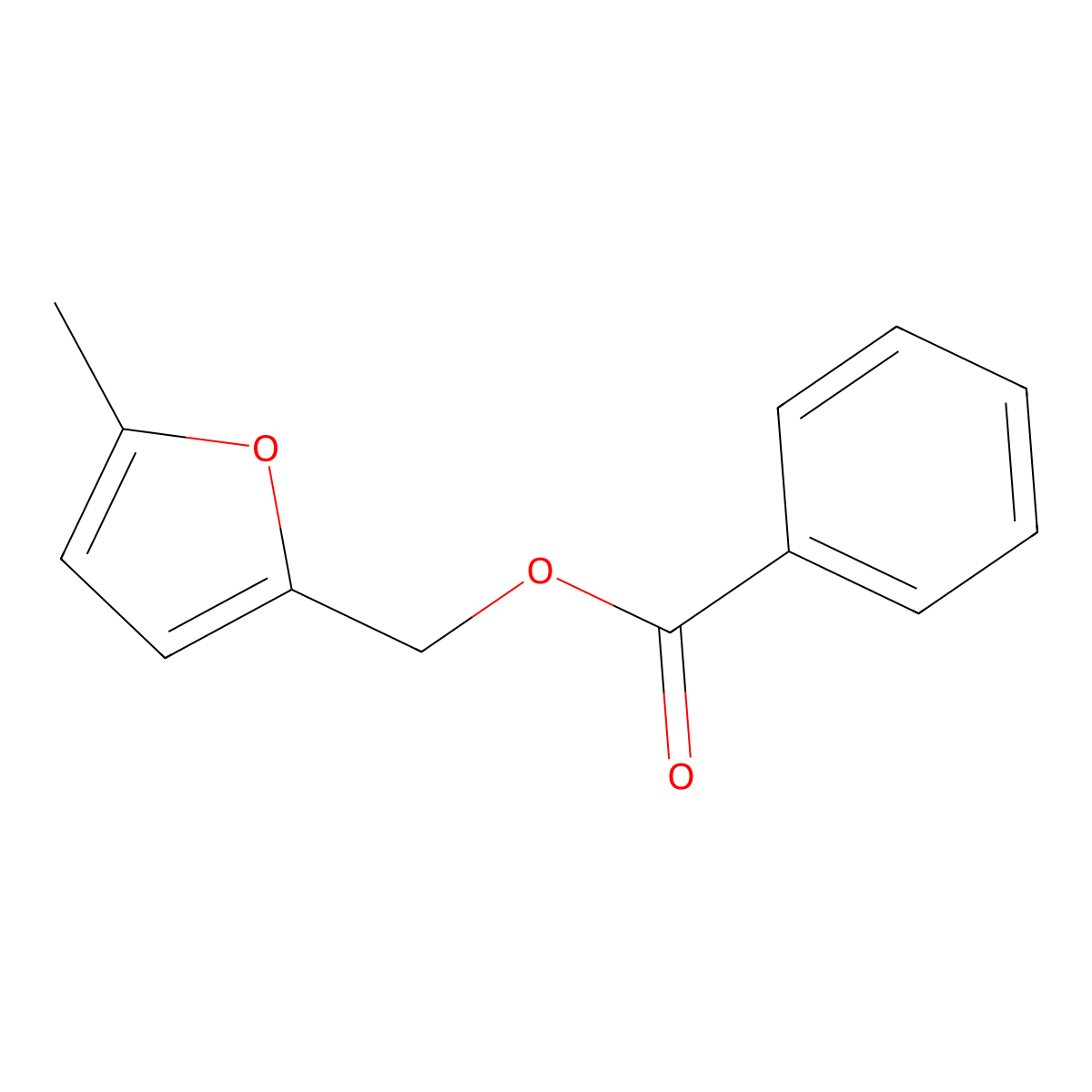 5-Methyl-2-furylmethyl benzoate molecular structure, CAS 18801-77-9